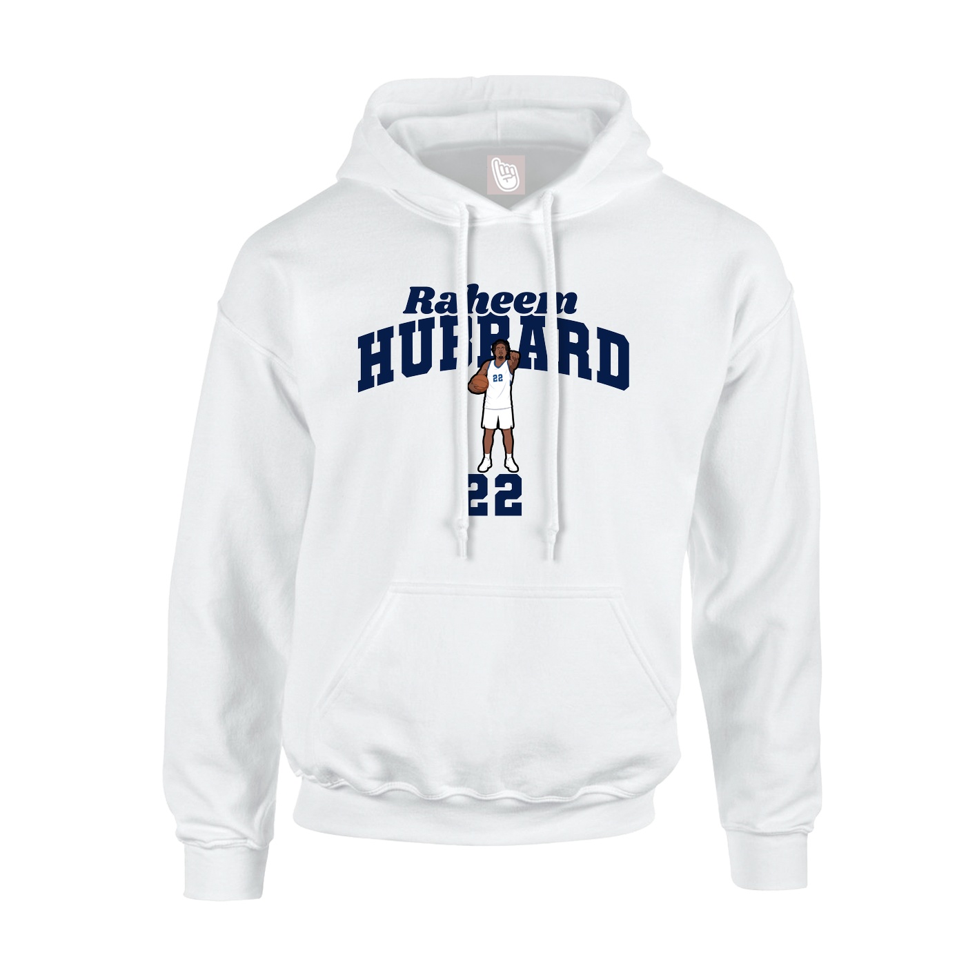 Youth Hoodie — Signature Arch in White