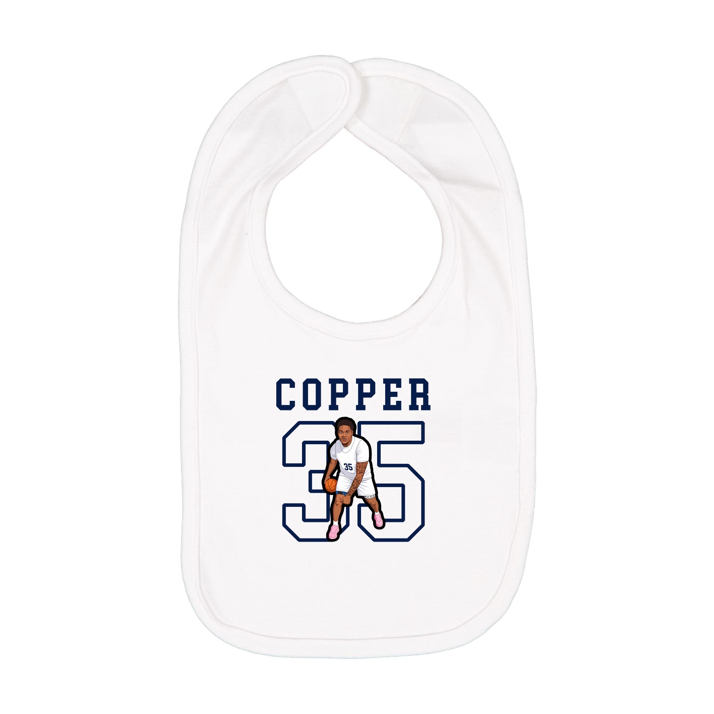 Infant Bib — Shirsey in White