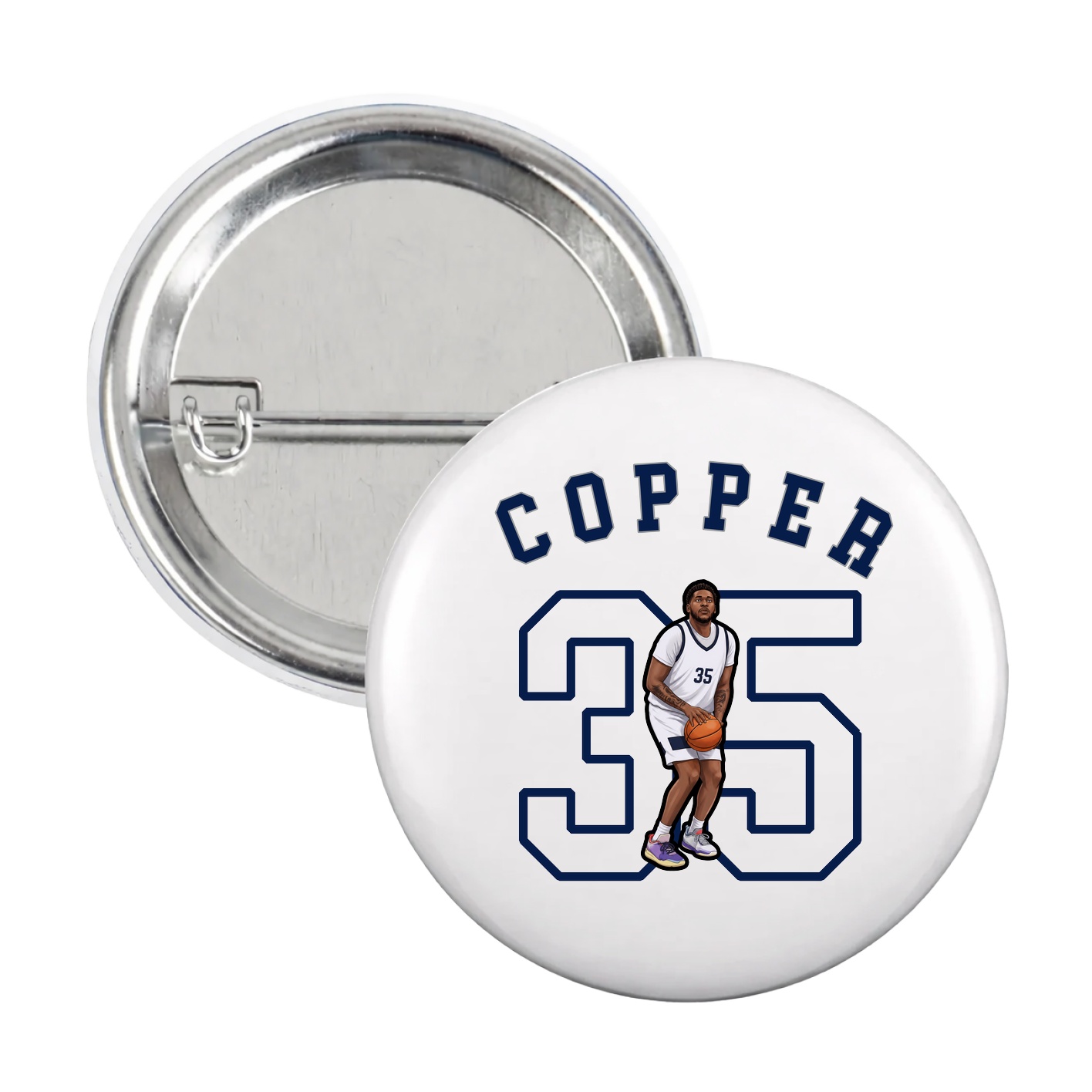 Game Day Button — Shirsey Arch in White