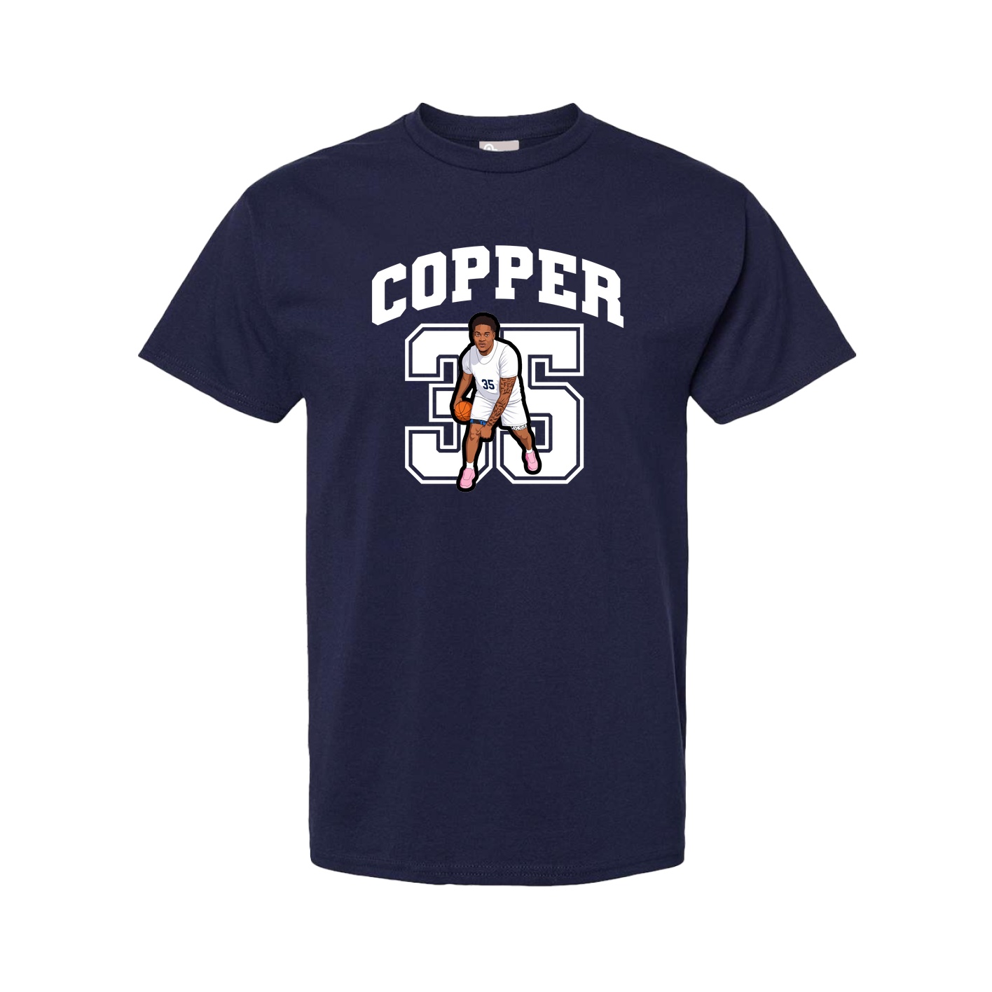 Tee — Number in Navy