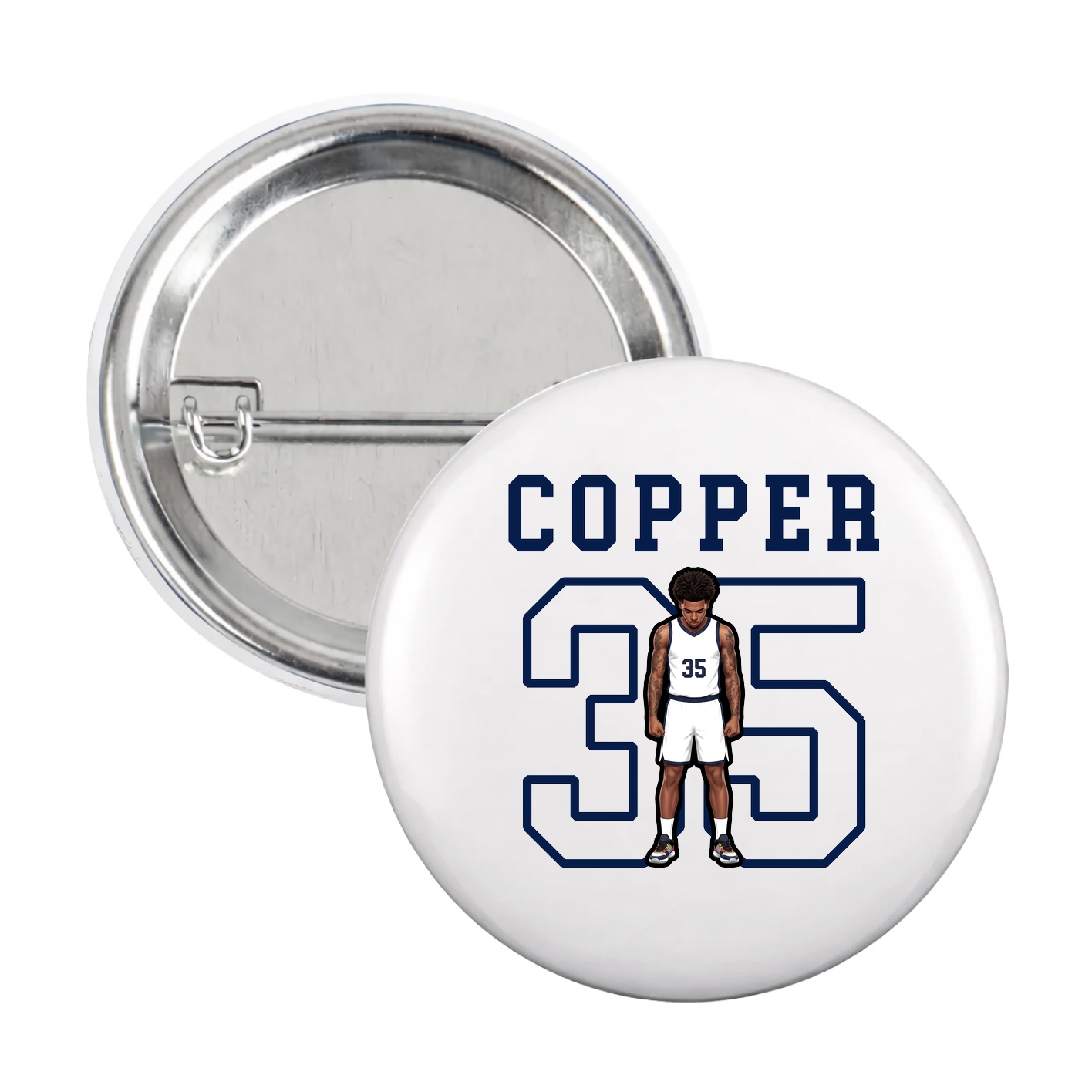 Game Day Button — Shirsey in White