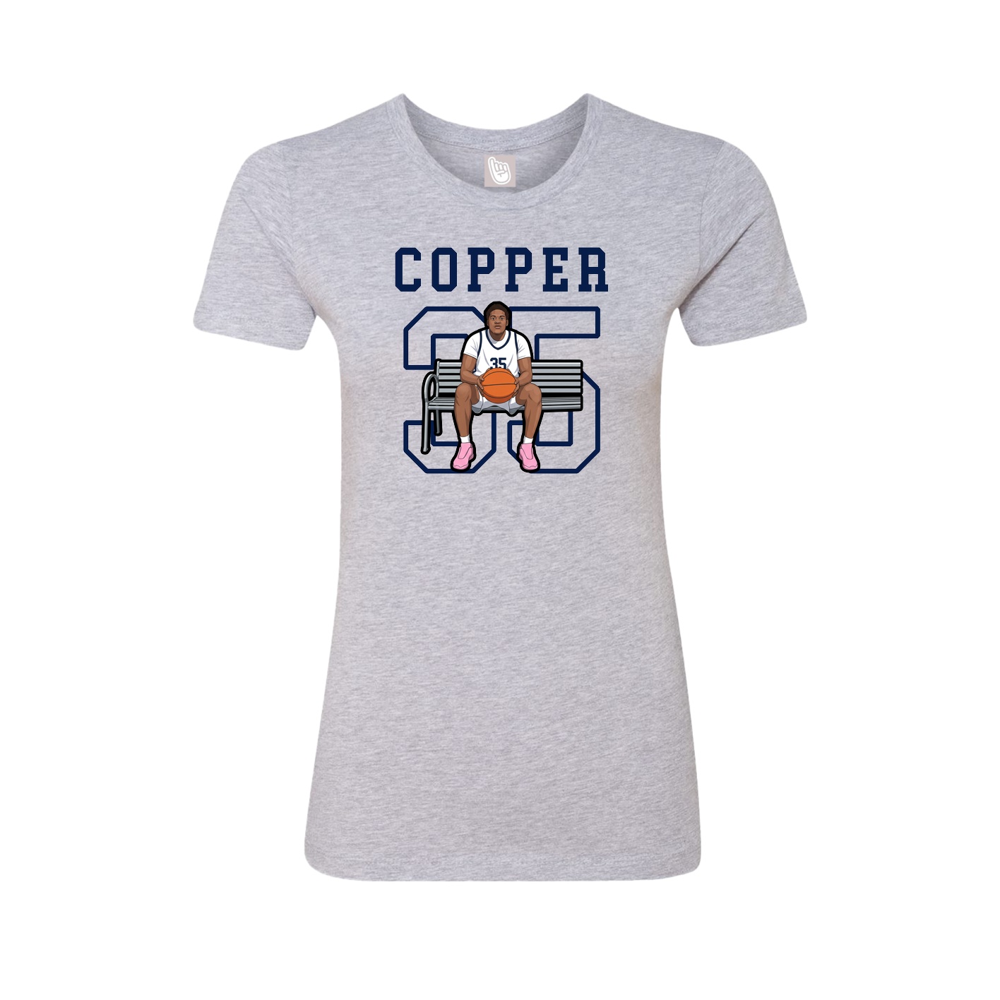 Fitted Women's Tee — Shirsey in Grey