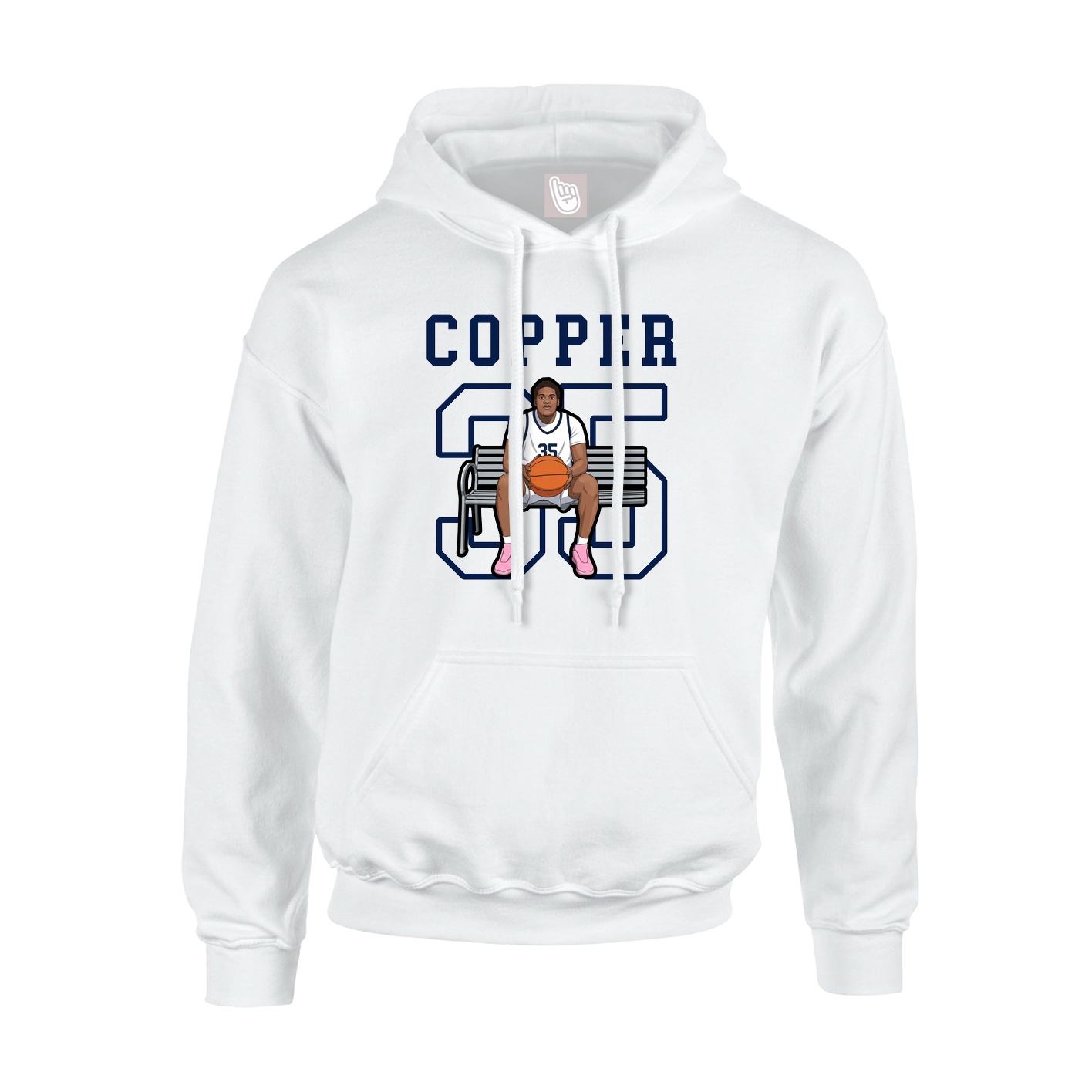 Hoodie — Shirsey in White