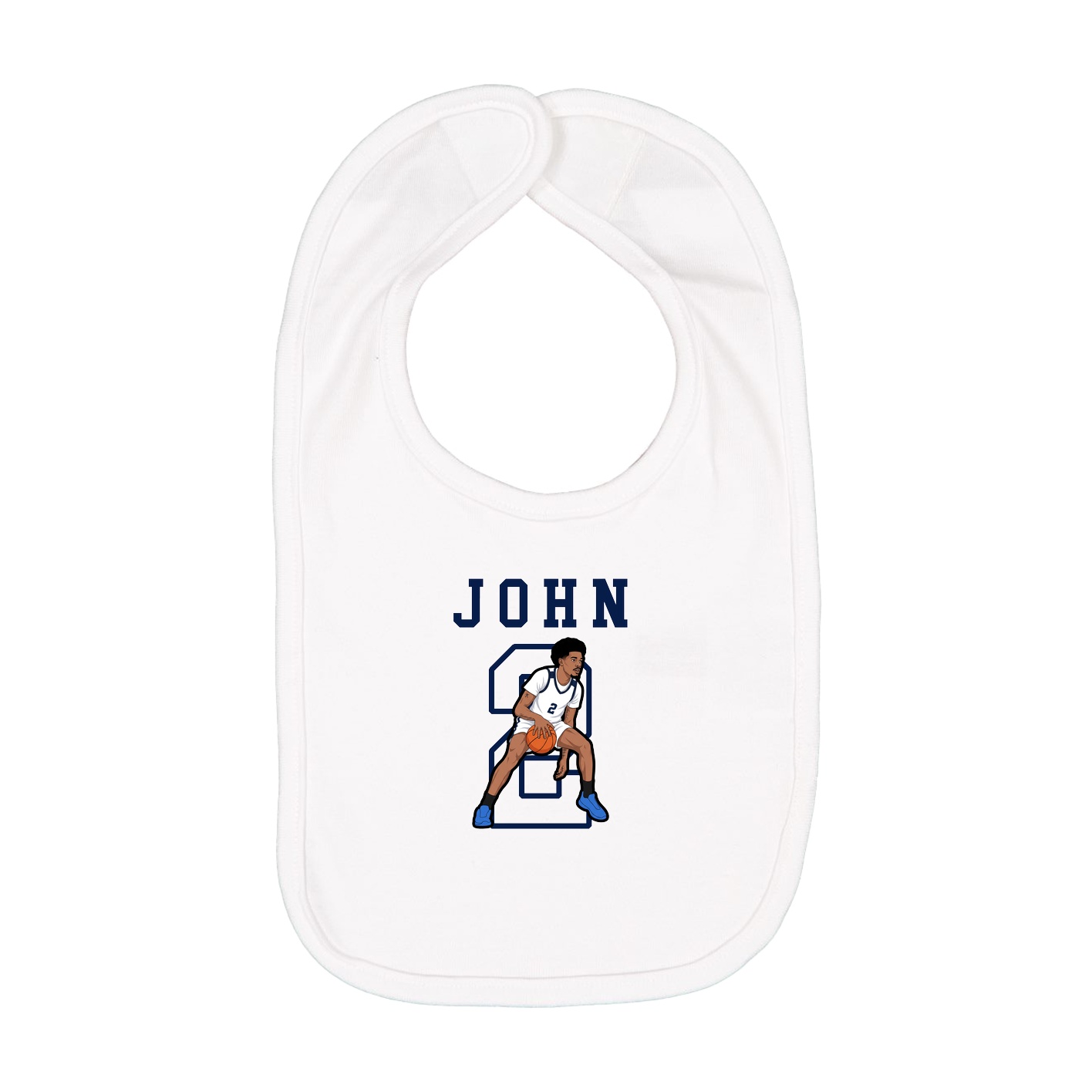 Infant Bib — Shirsey in White