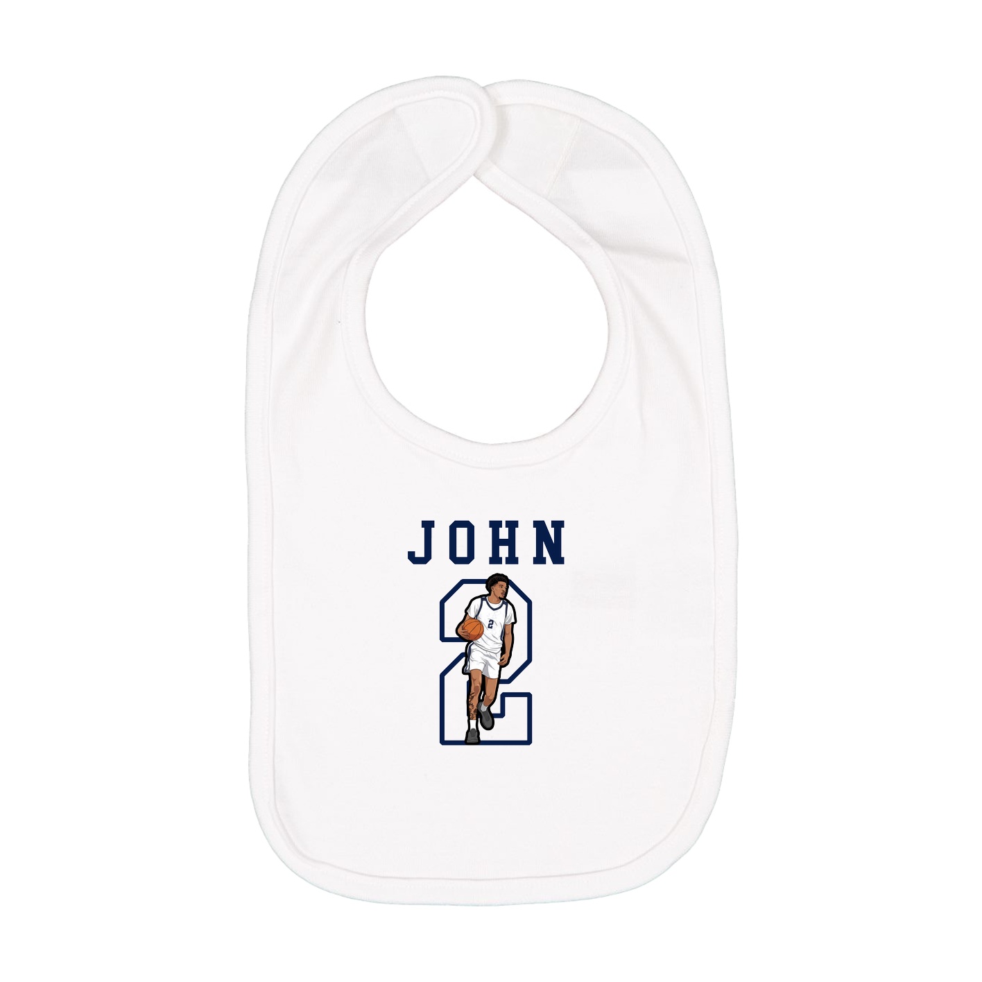 Infant Bib — Shirsey in White