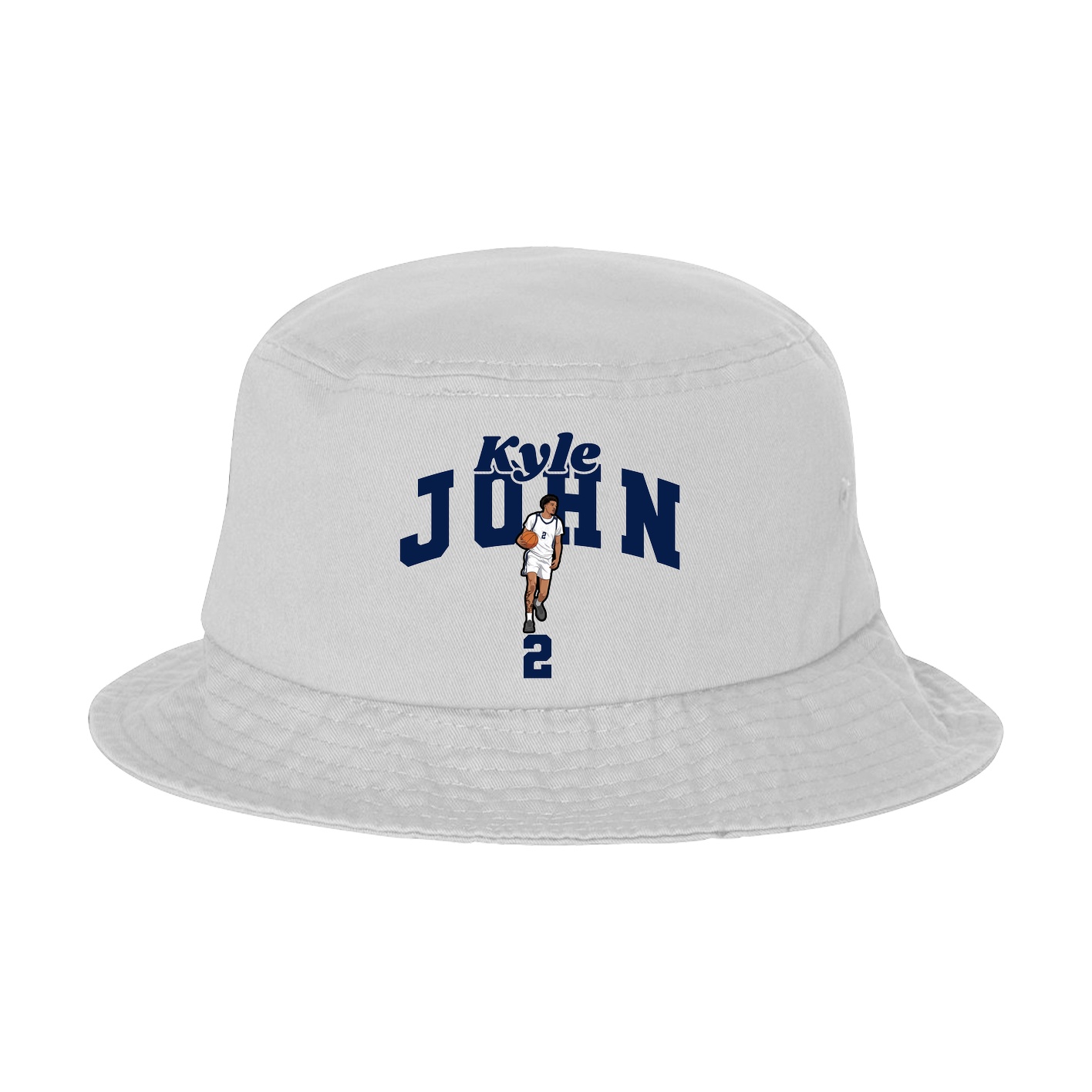 Bucket Cap — Signature Arch in White