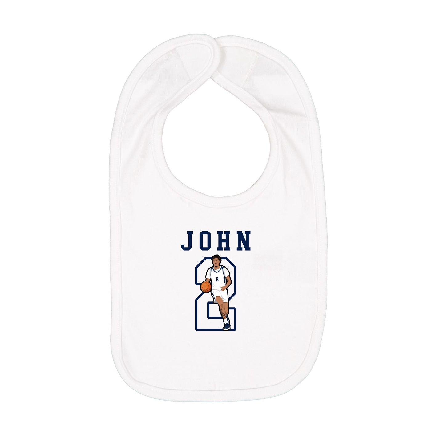 Infant Bib — Shirsey in White