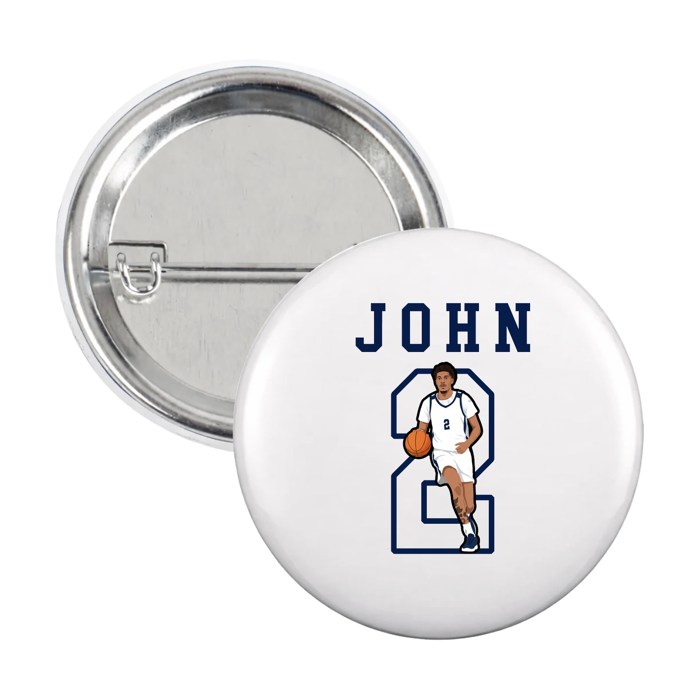Game Day Button — Shirsey in White