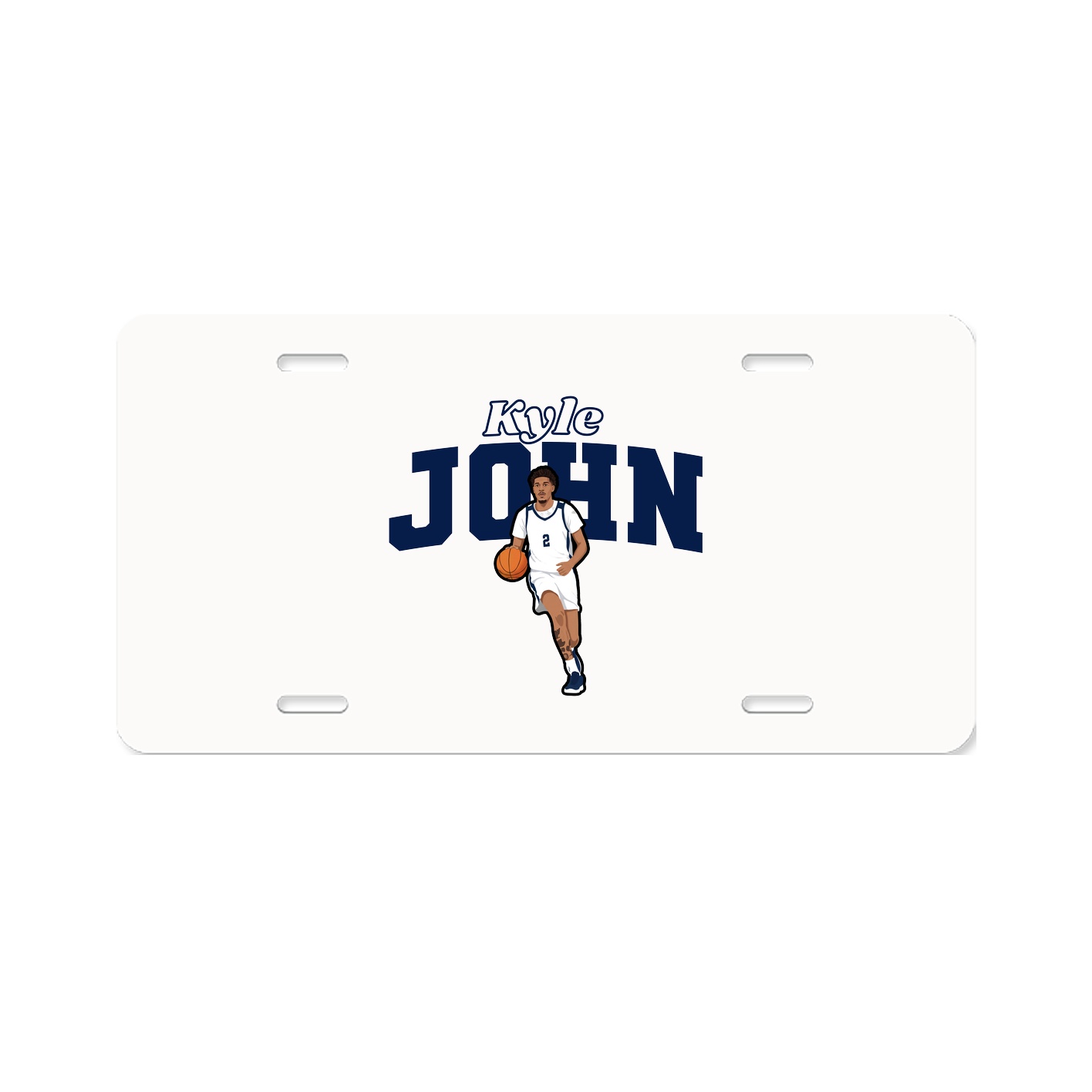License Plate — Name Arch in Classic