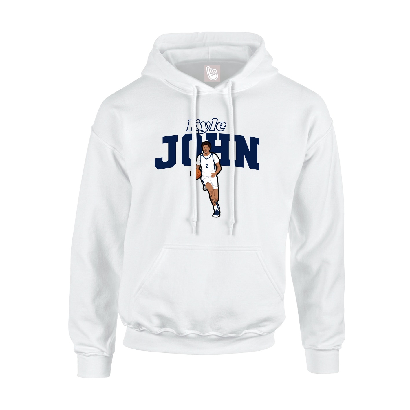 Hoodie — Name Arch in White