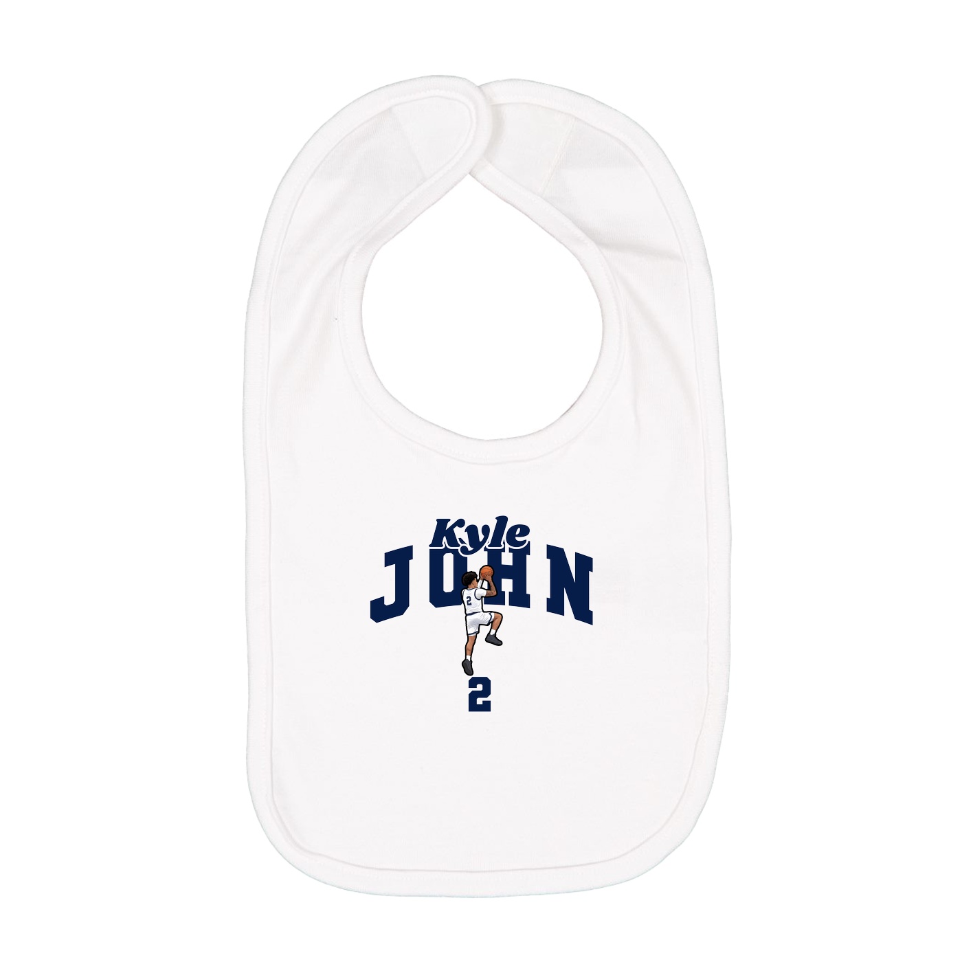 Infant Bib — Signature Arch in White