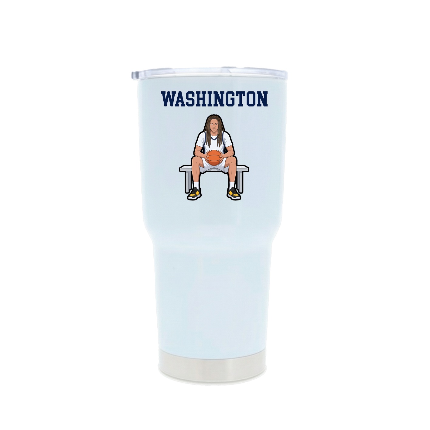 30oz Stainless Steel Tumbler — Shirsey in White