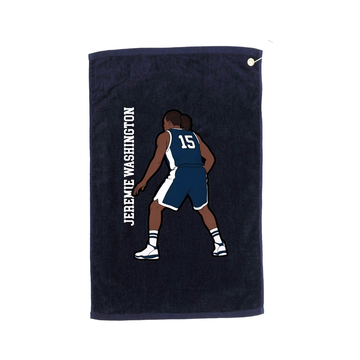Golf Towel — Name Vertical in Navy