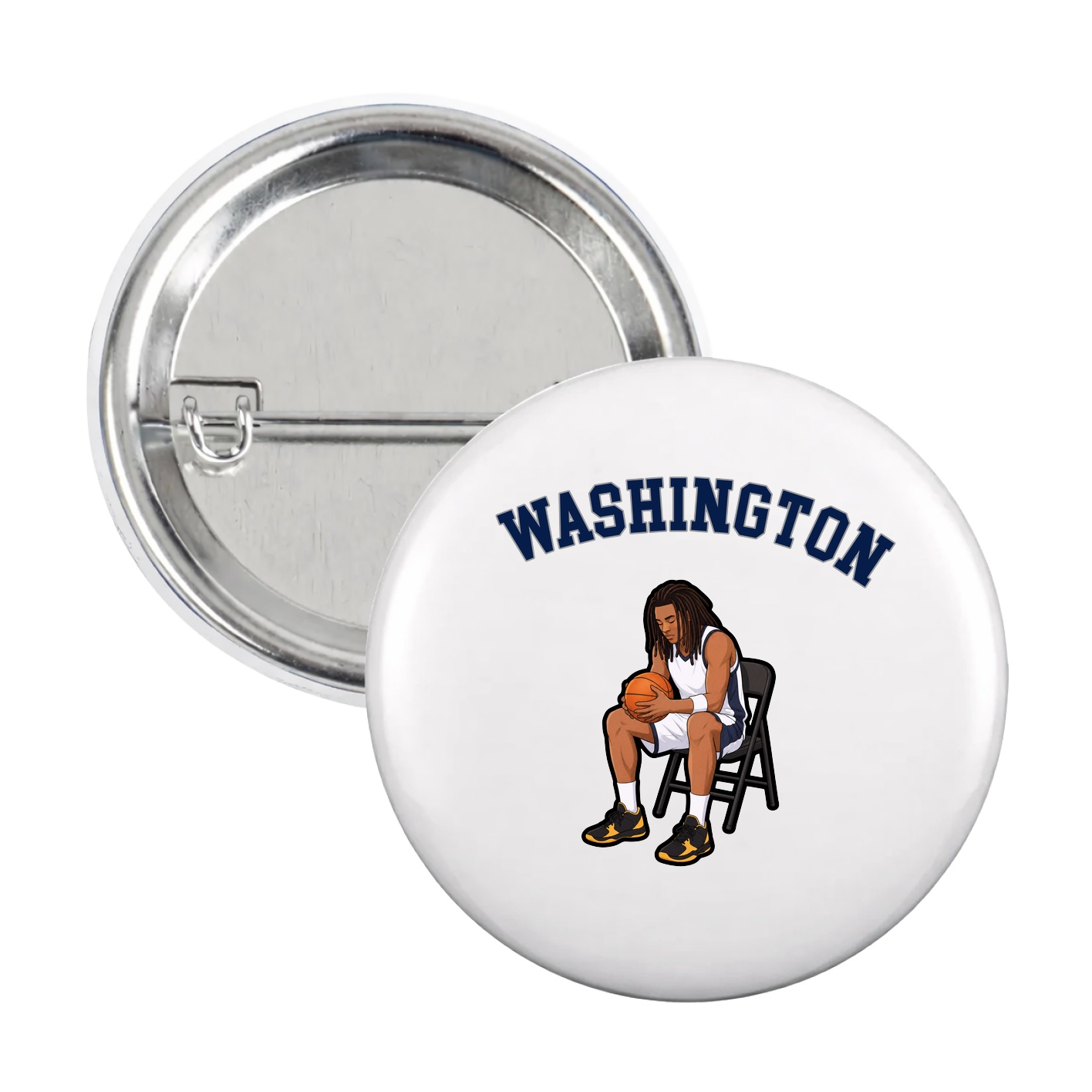Game Day Button — Shirsey Arch in White