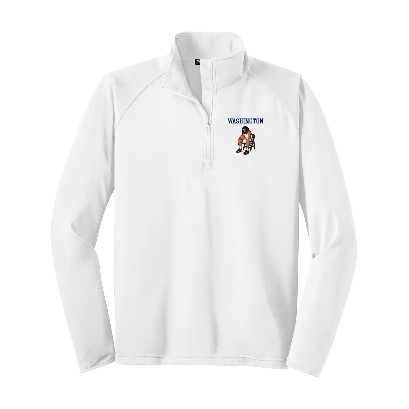 Q-Zip Pullover — Shirsey in White