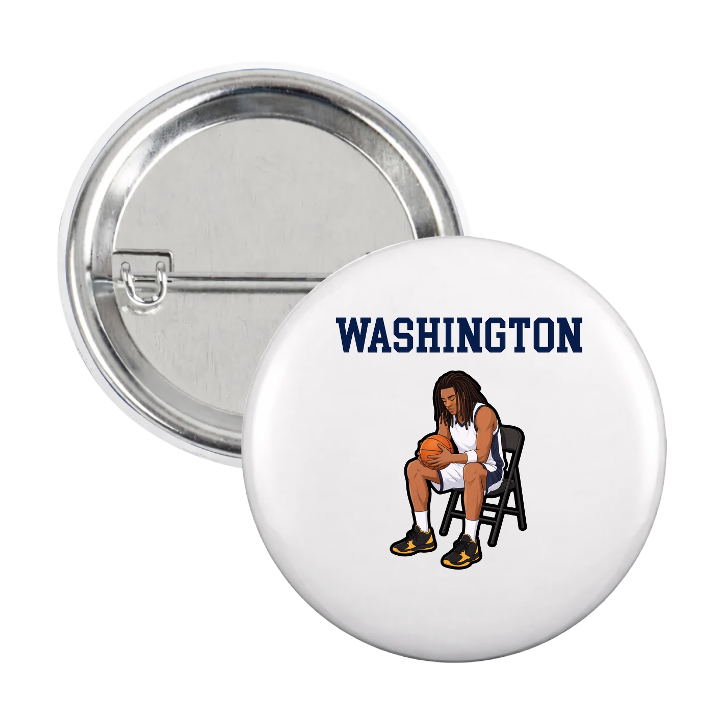 Game Day Button — Shirsey in White