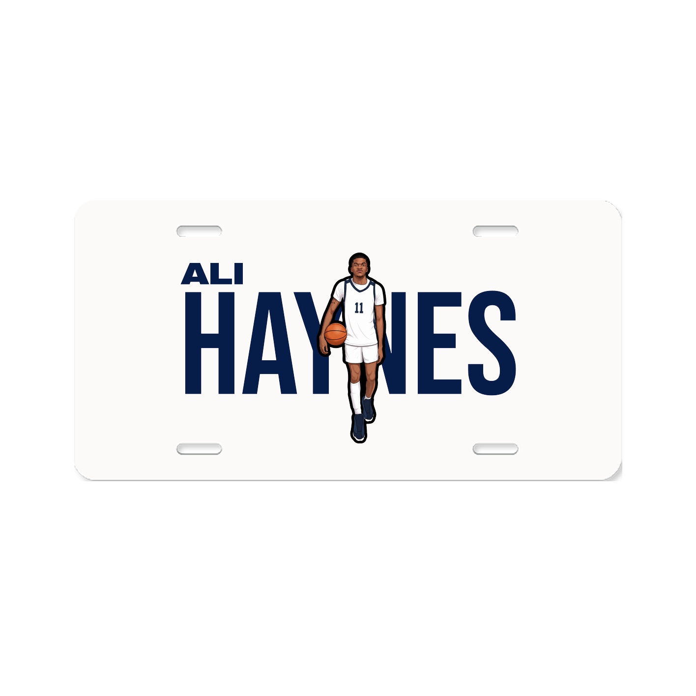 License Plate — Player Name in Classic