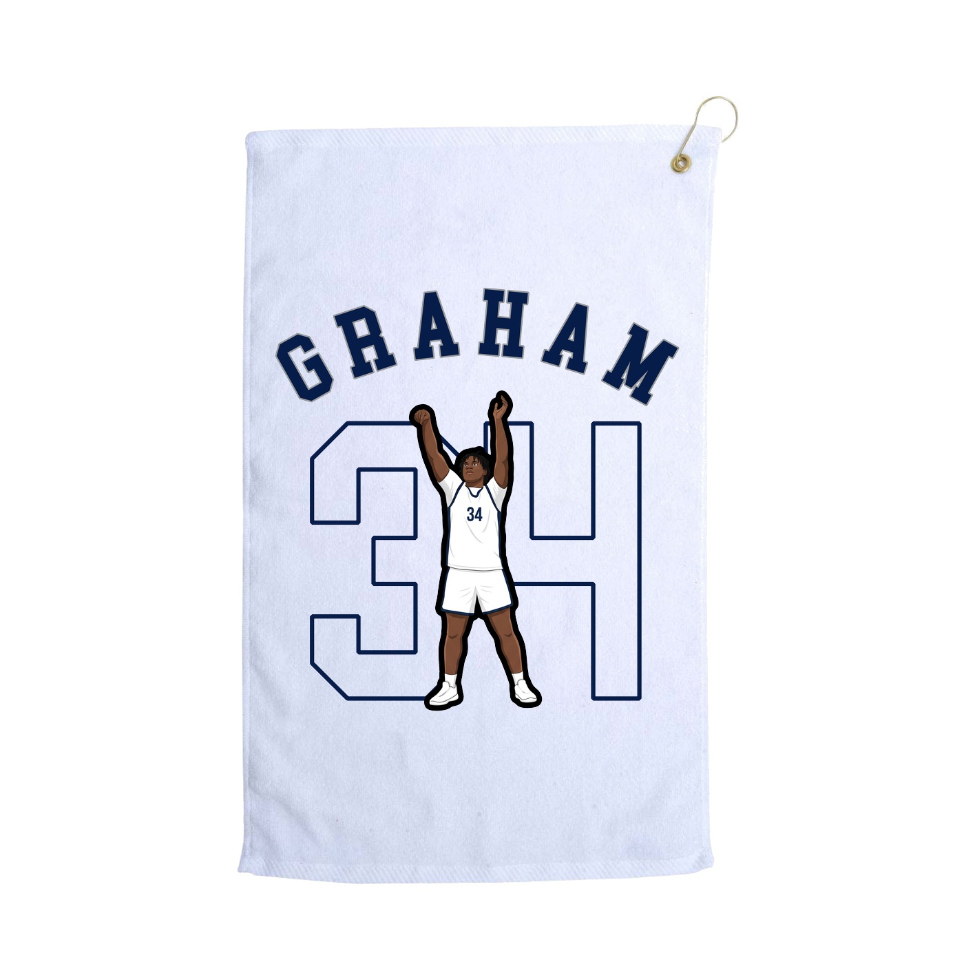 Golf Towel — Shirsey Arch in White