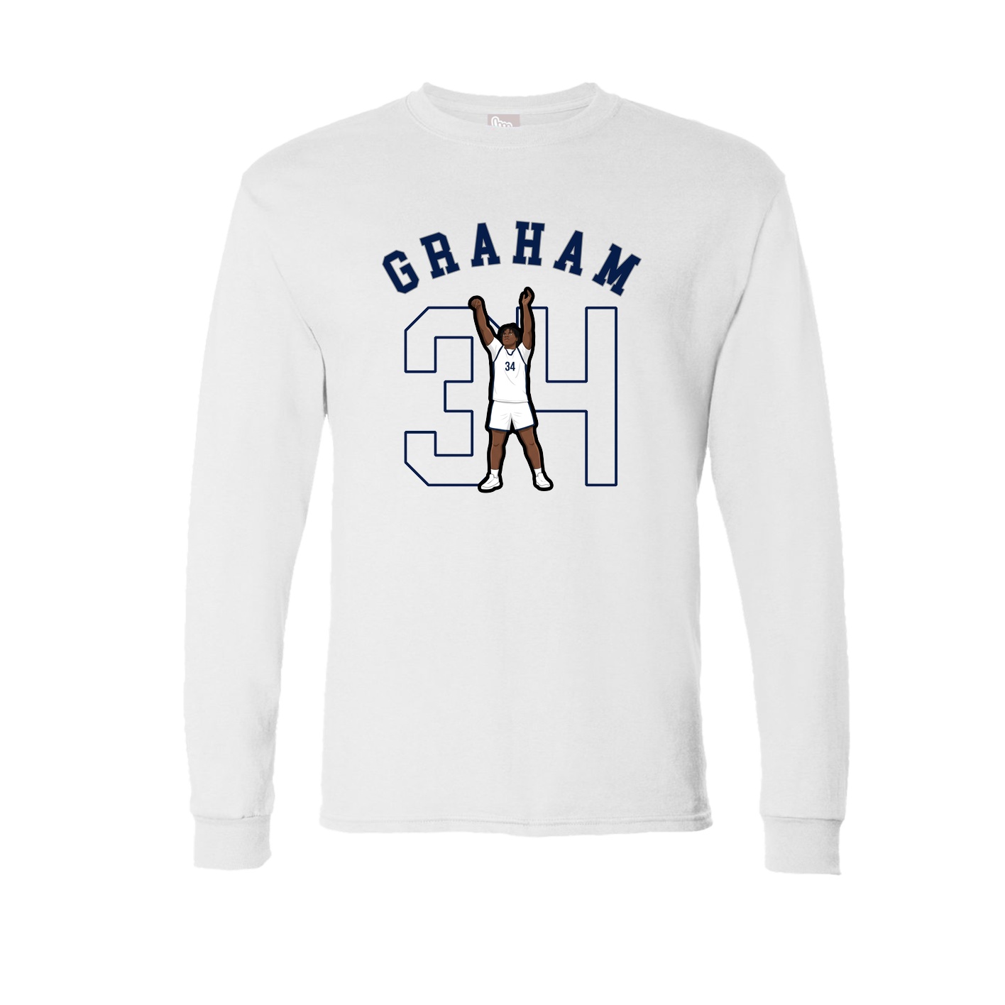 Long Sleeve Tee — Shirsey Arch in White
