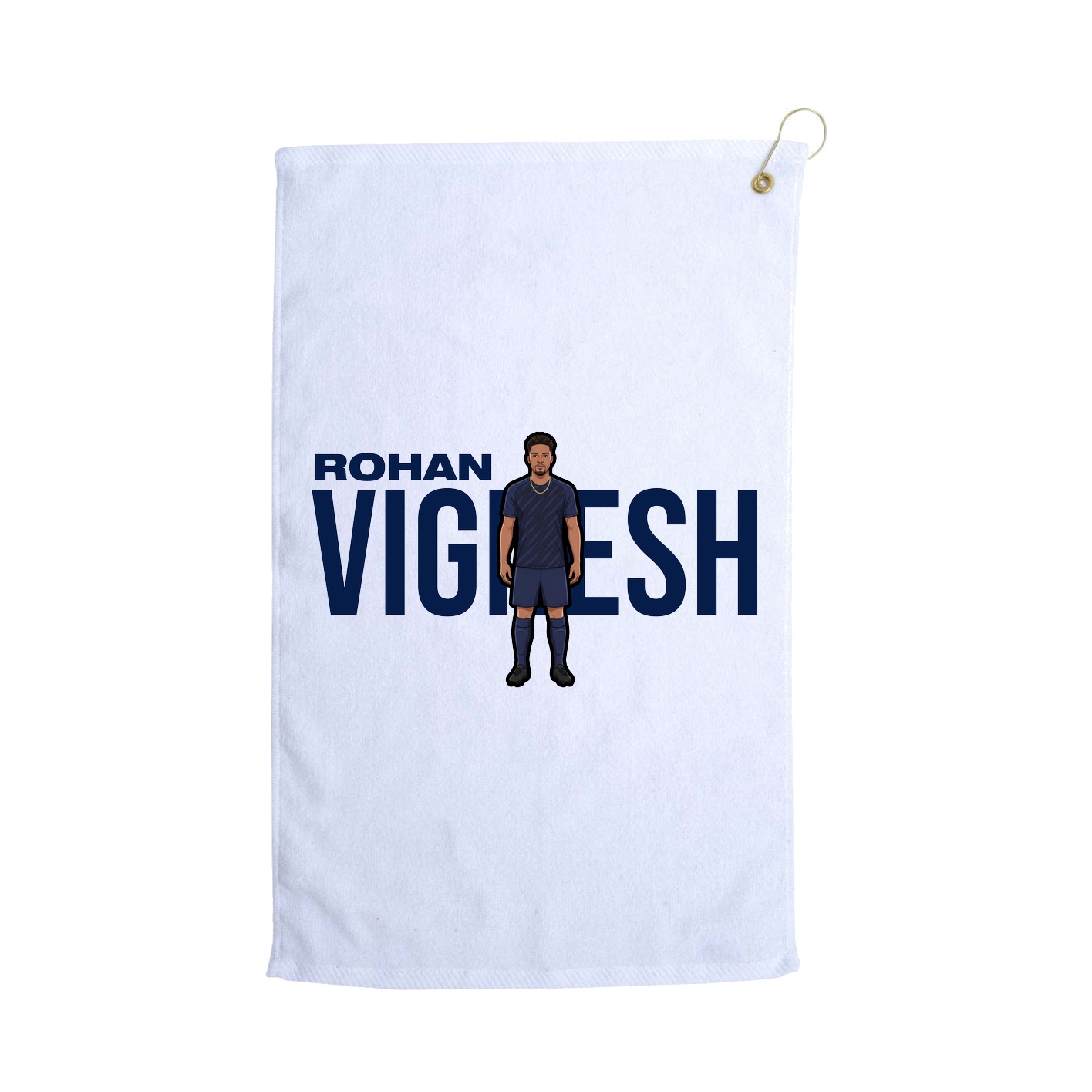 Golf Towel — Player Name in White