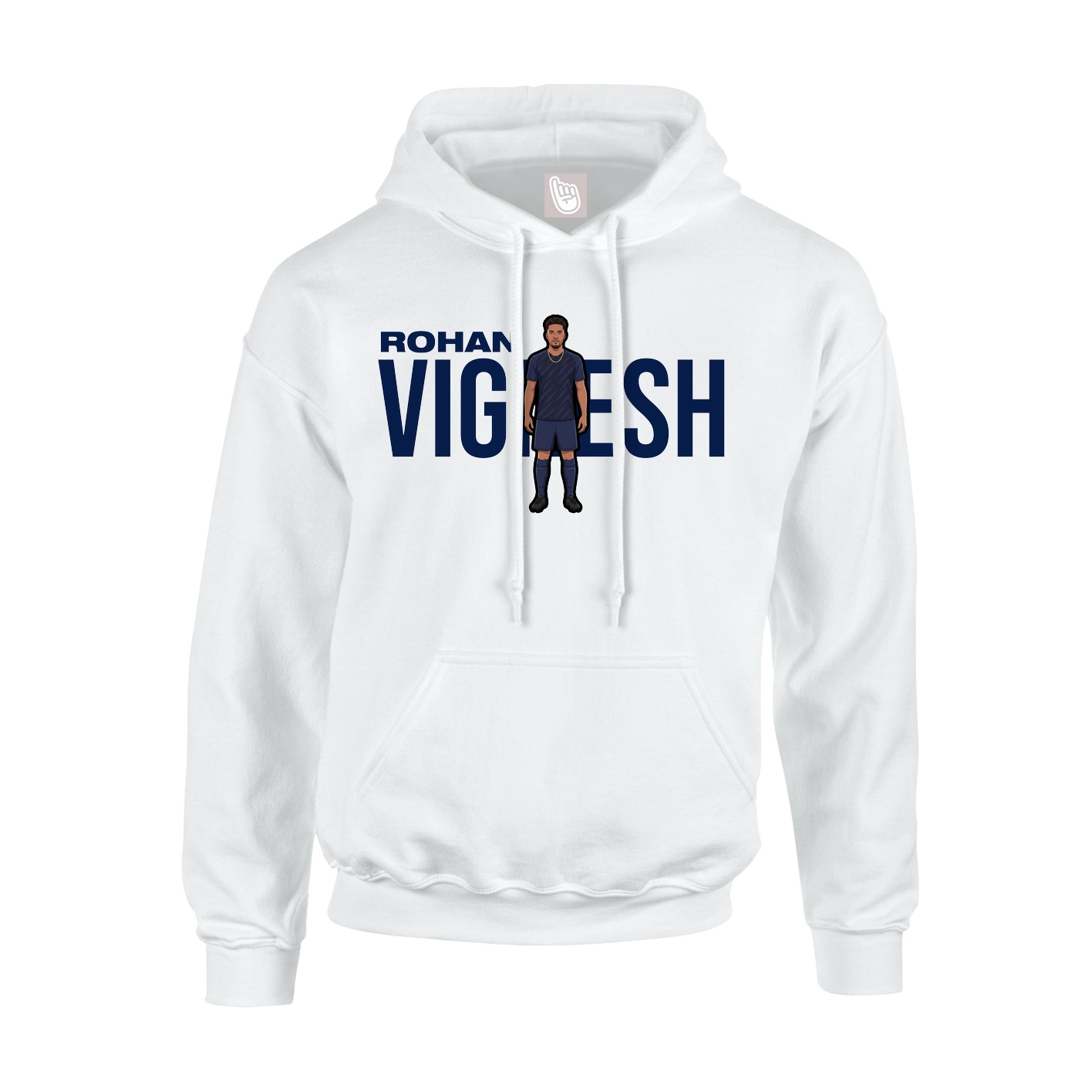Youth Hoodie — Player Name in White