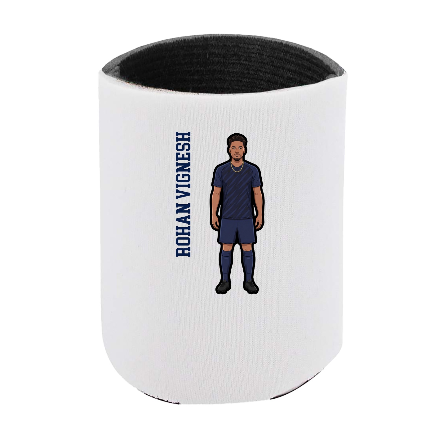 Can Holder — Name Vertical in White