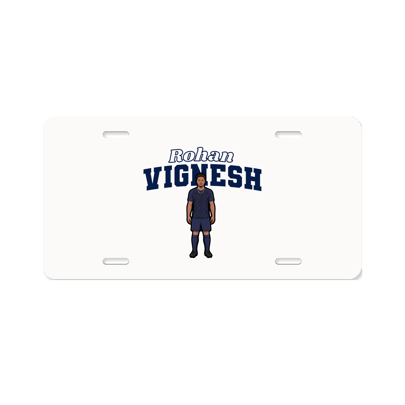 License Plate — Name Arch in Classic
