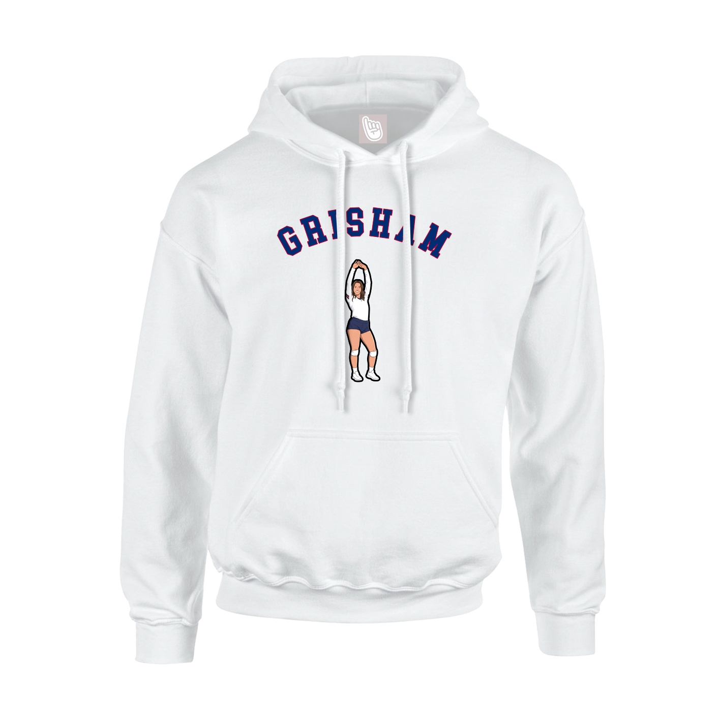Youth Hoodie — Shirsey Arch in White