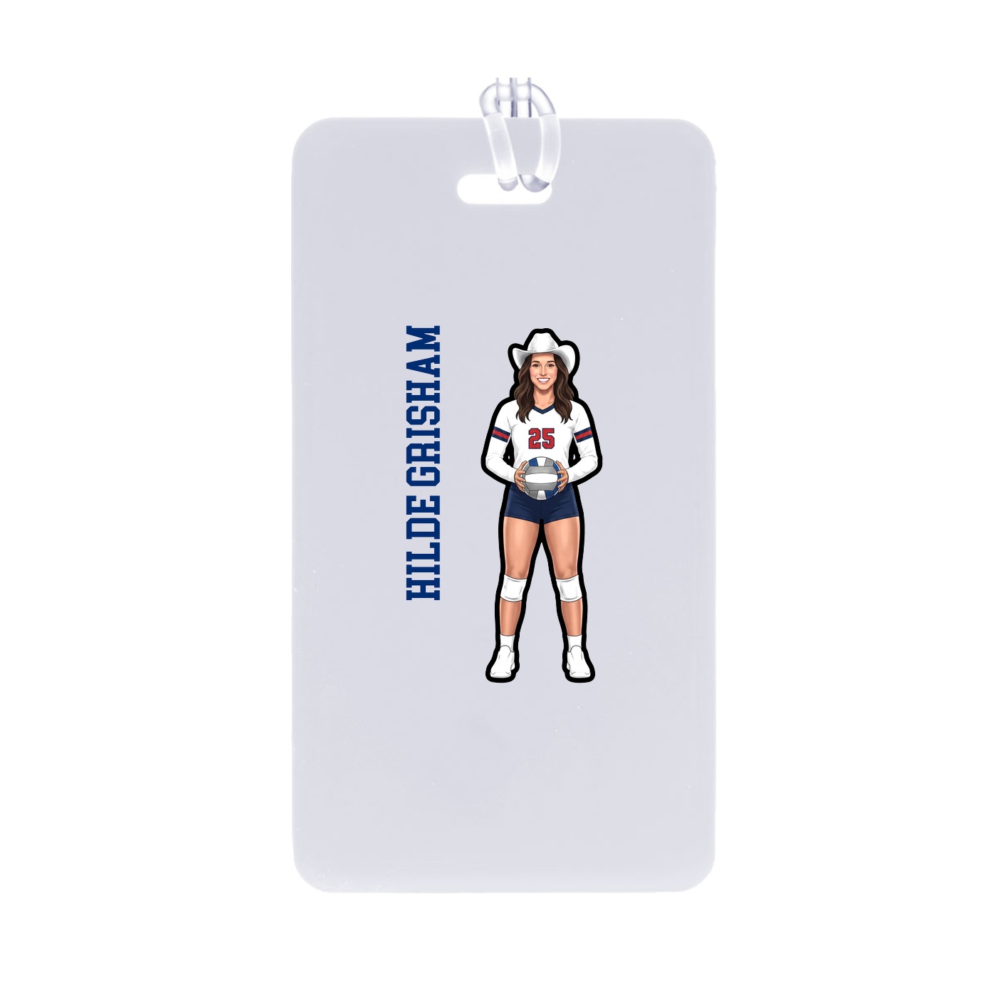 Bag Tag — Name Vertical in Classic
