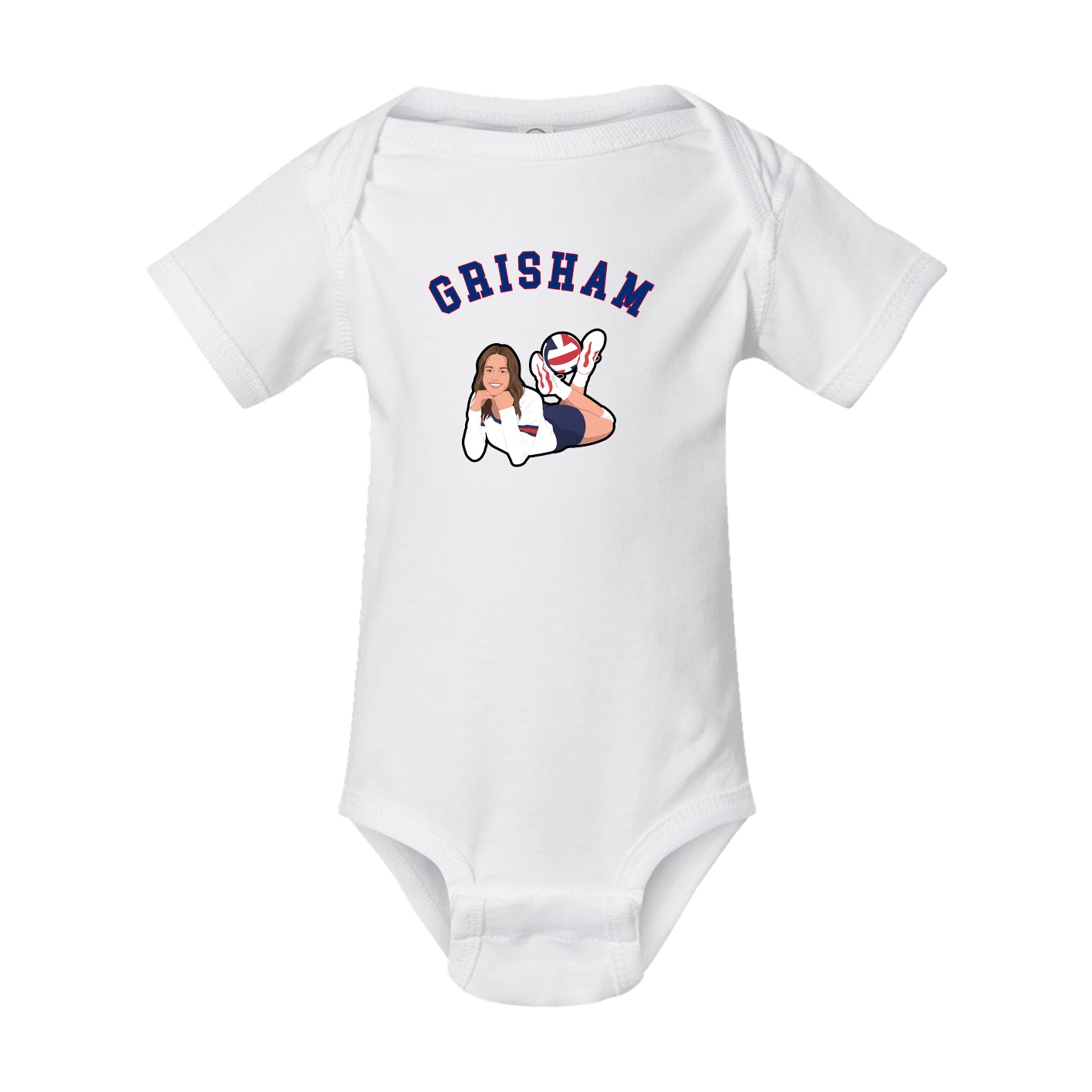 Baby Onesie — Shirsey Arch in White
