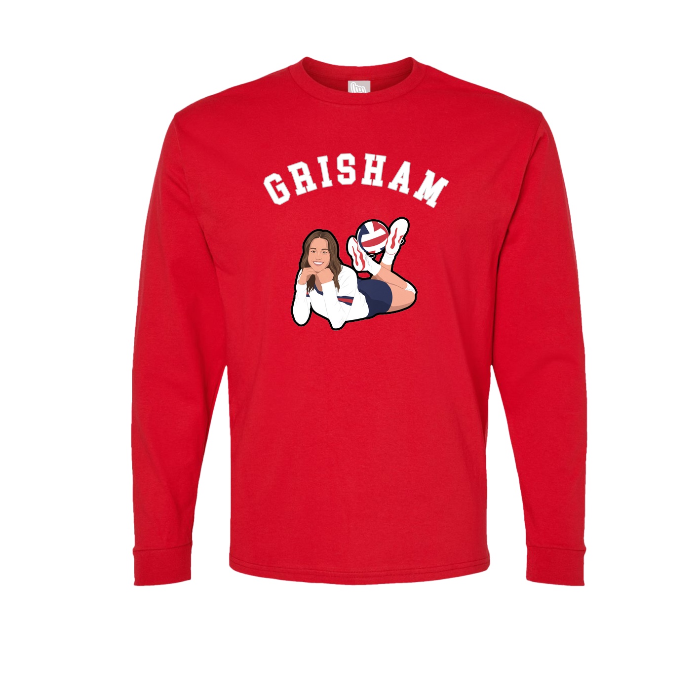 Long Sleeve Tee — Shirsey Arch in Red