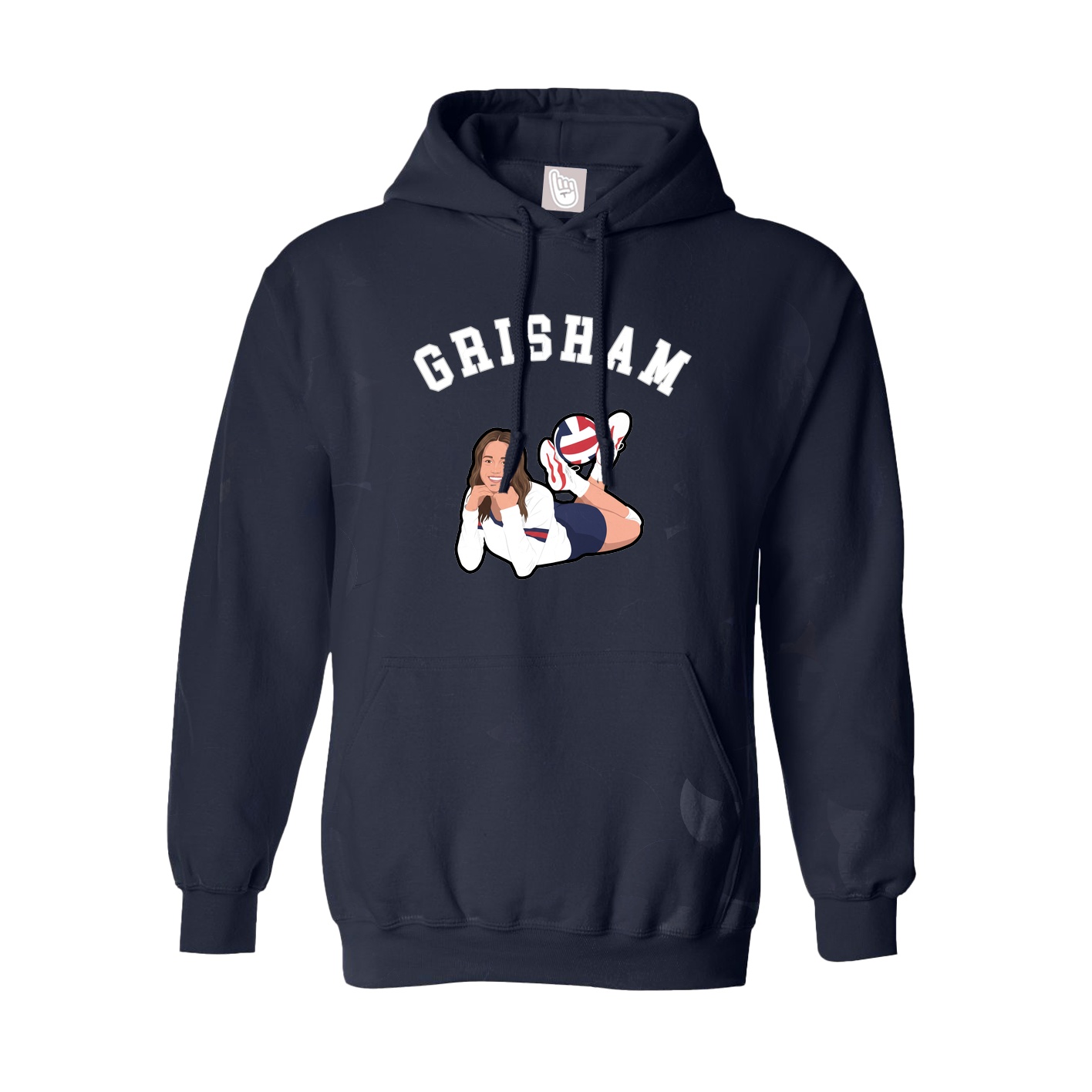 Youth Hoodie — Shirsey Arch in Navy