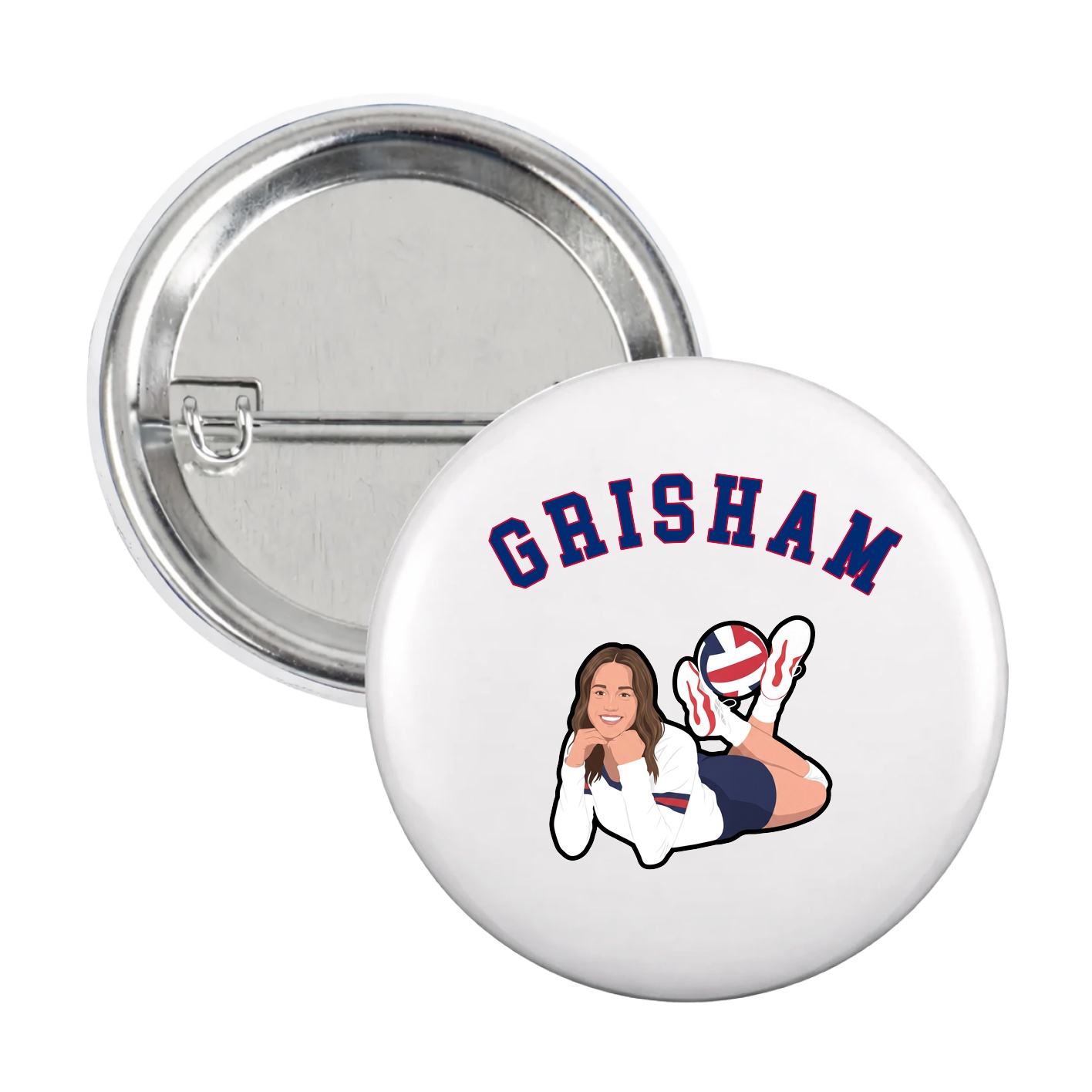 Game Day Button — Shirsey Arch in White