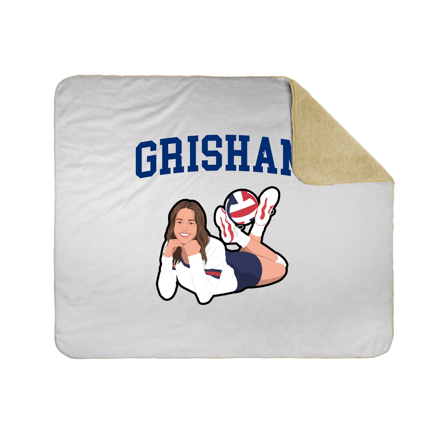 Throw Blanket — Shirsey in White
