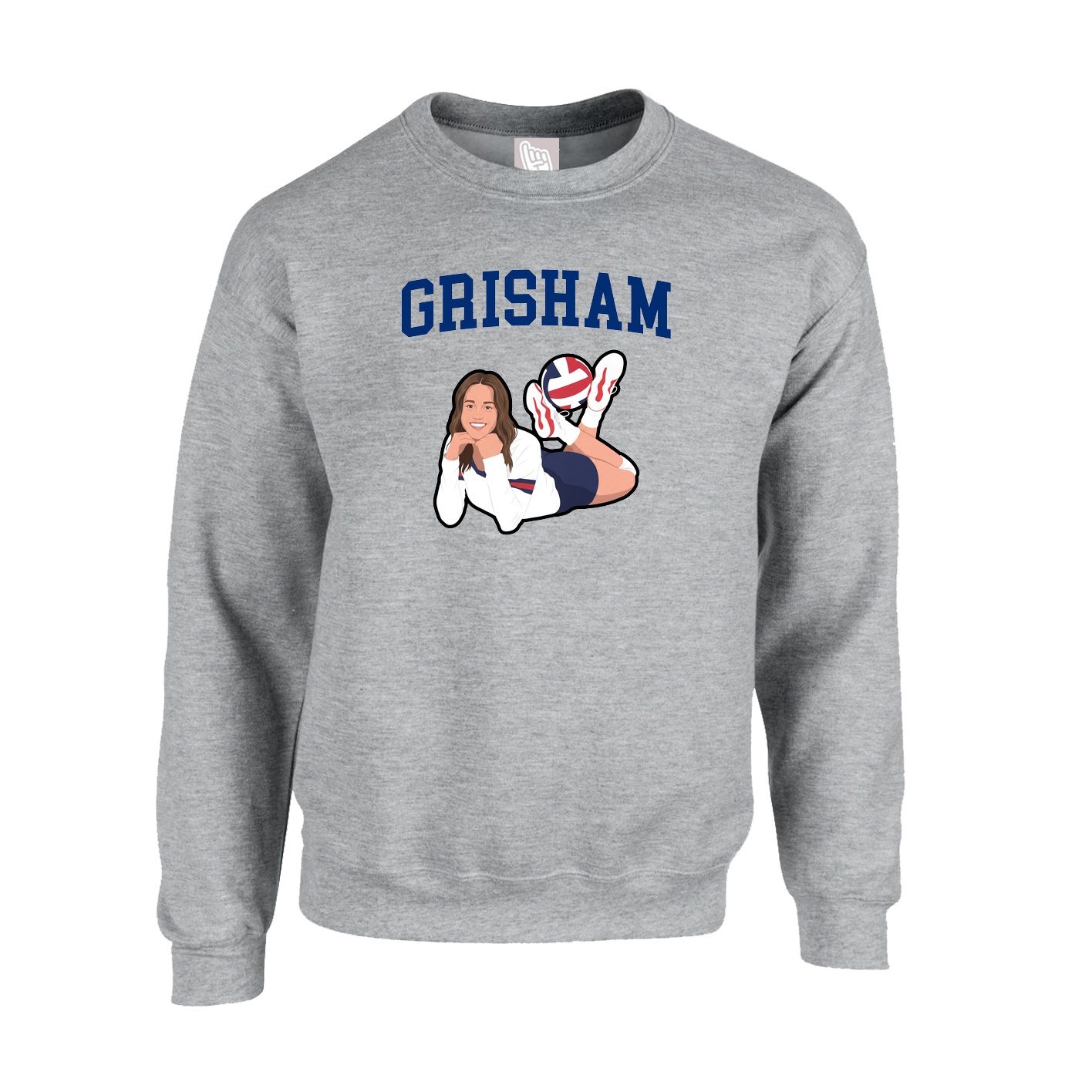 Fleece Crew — Shirsey in Grey