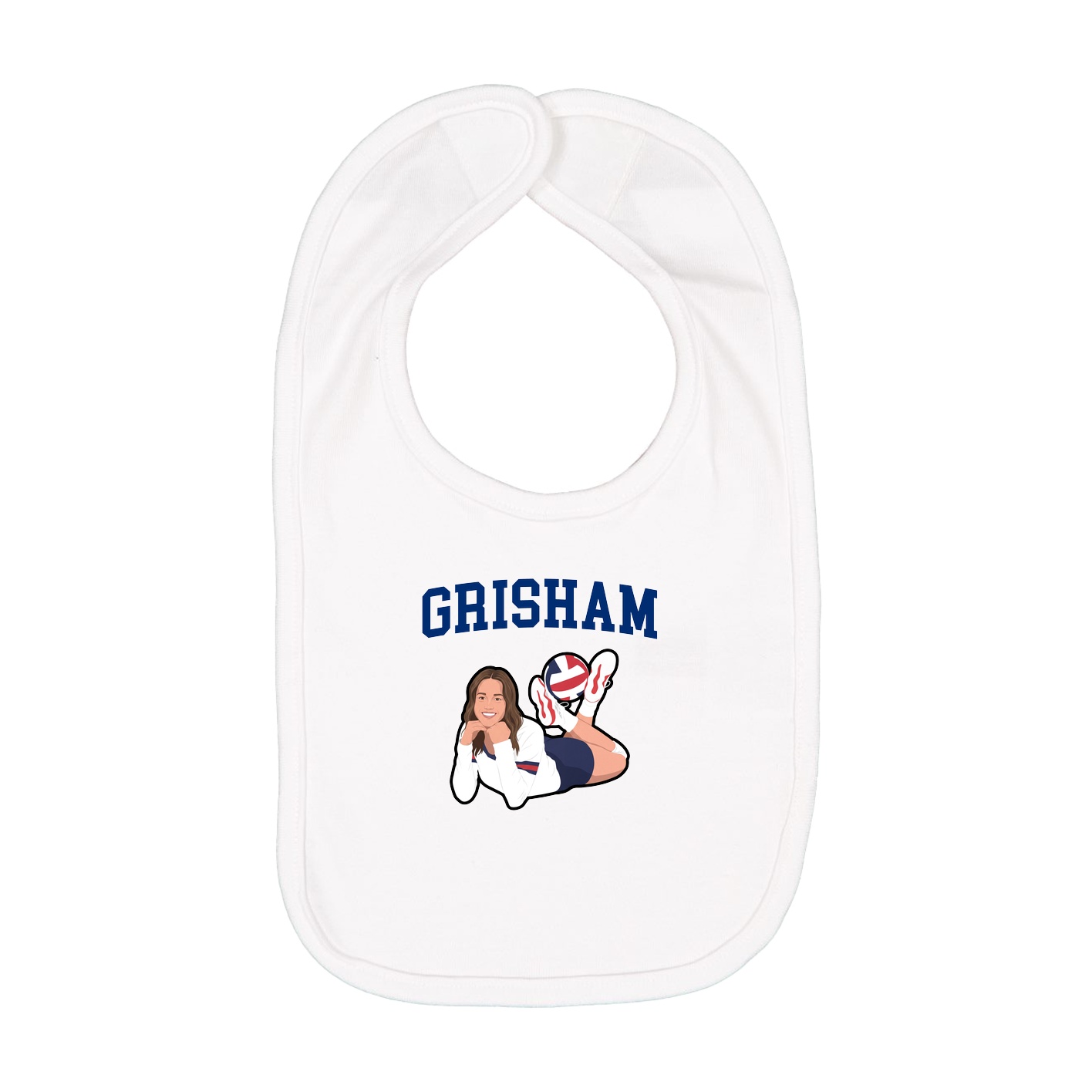 Infant Bib — Shirsey in White