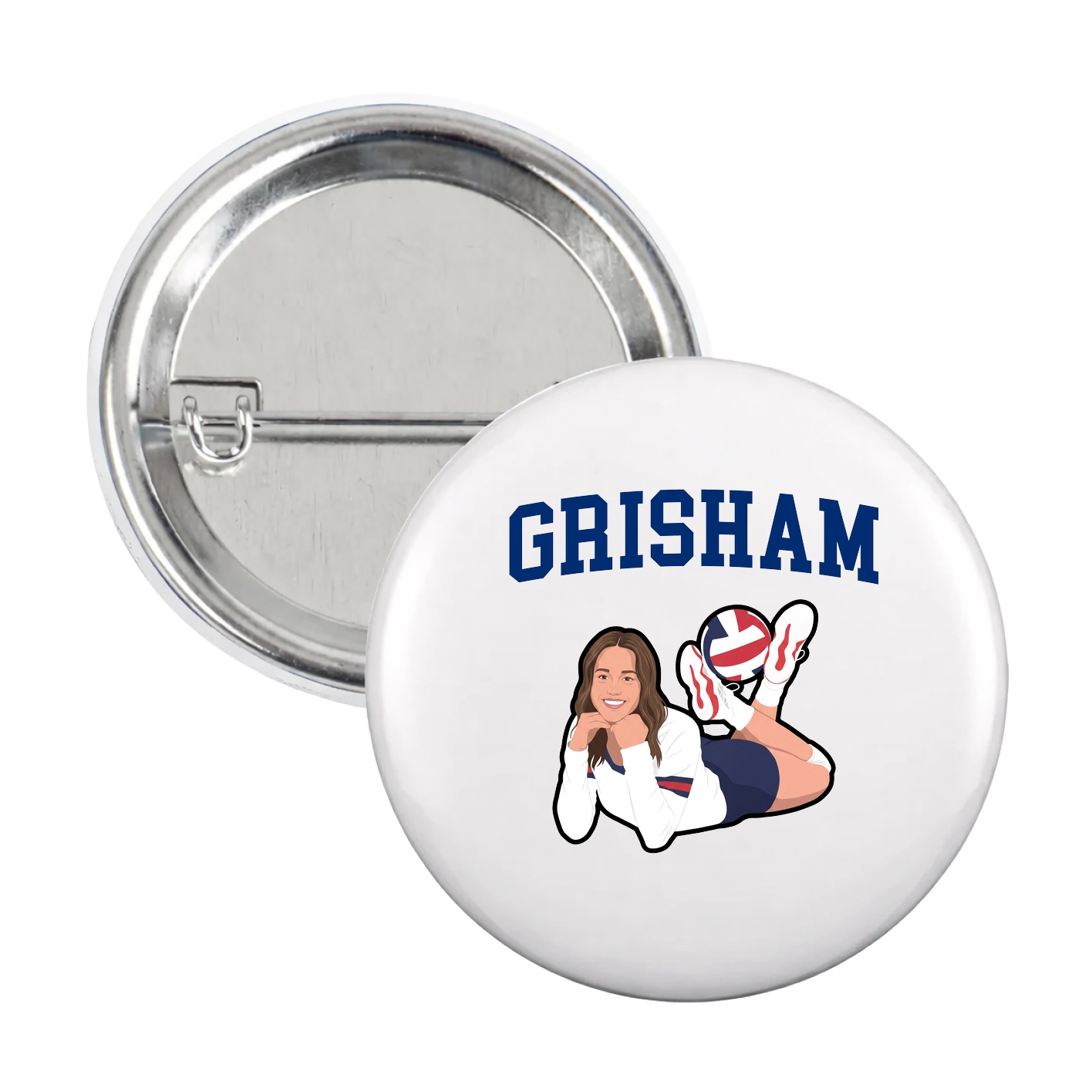 Game Day Button — Shirsey in White