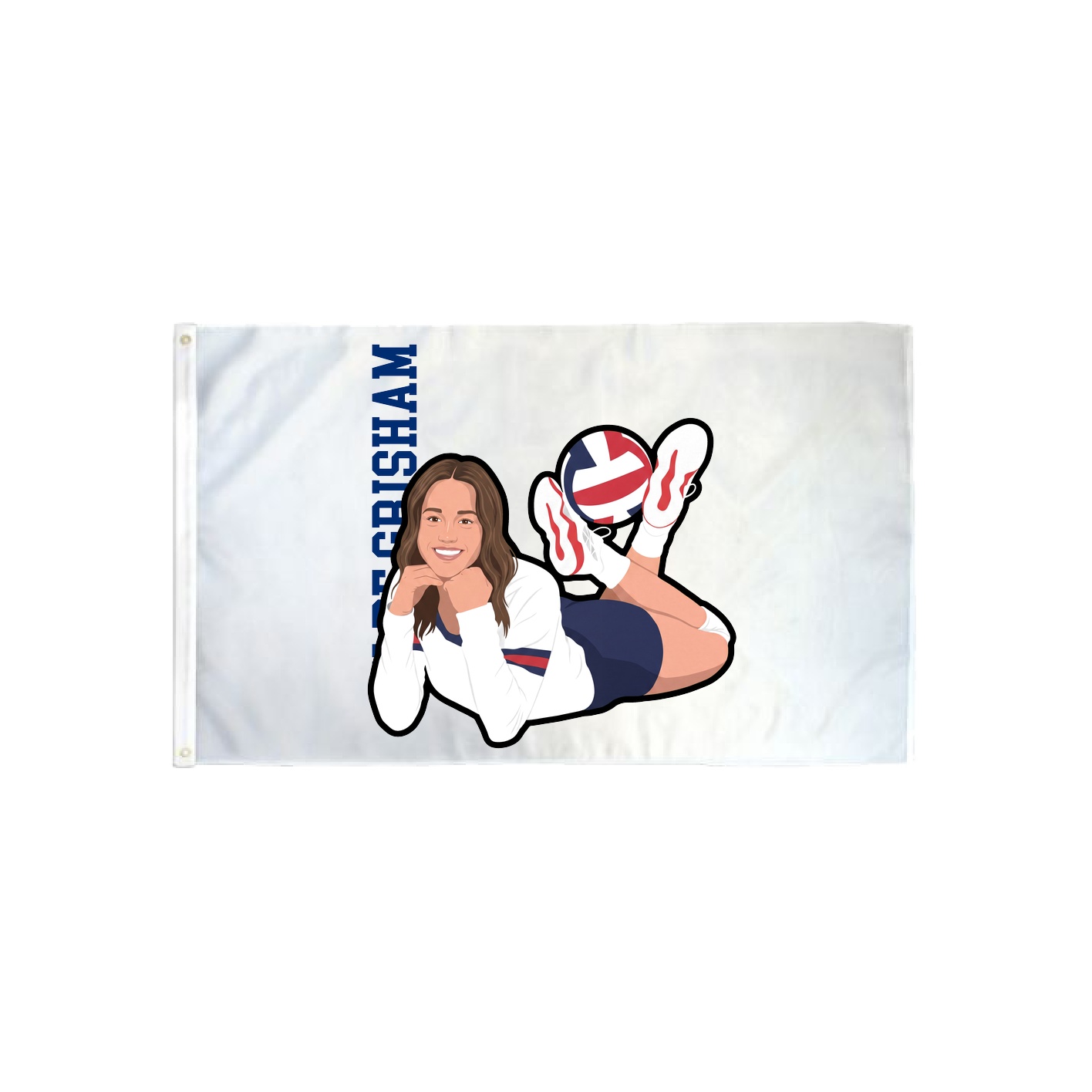 3x5 Flag — Name Vertical in Classic