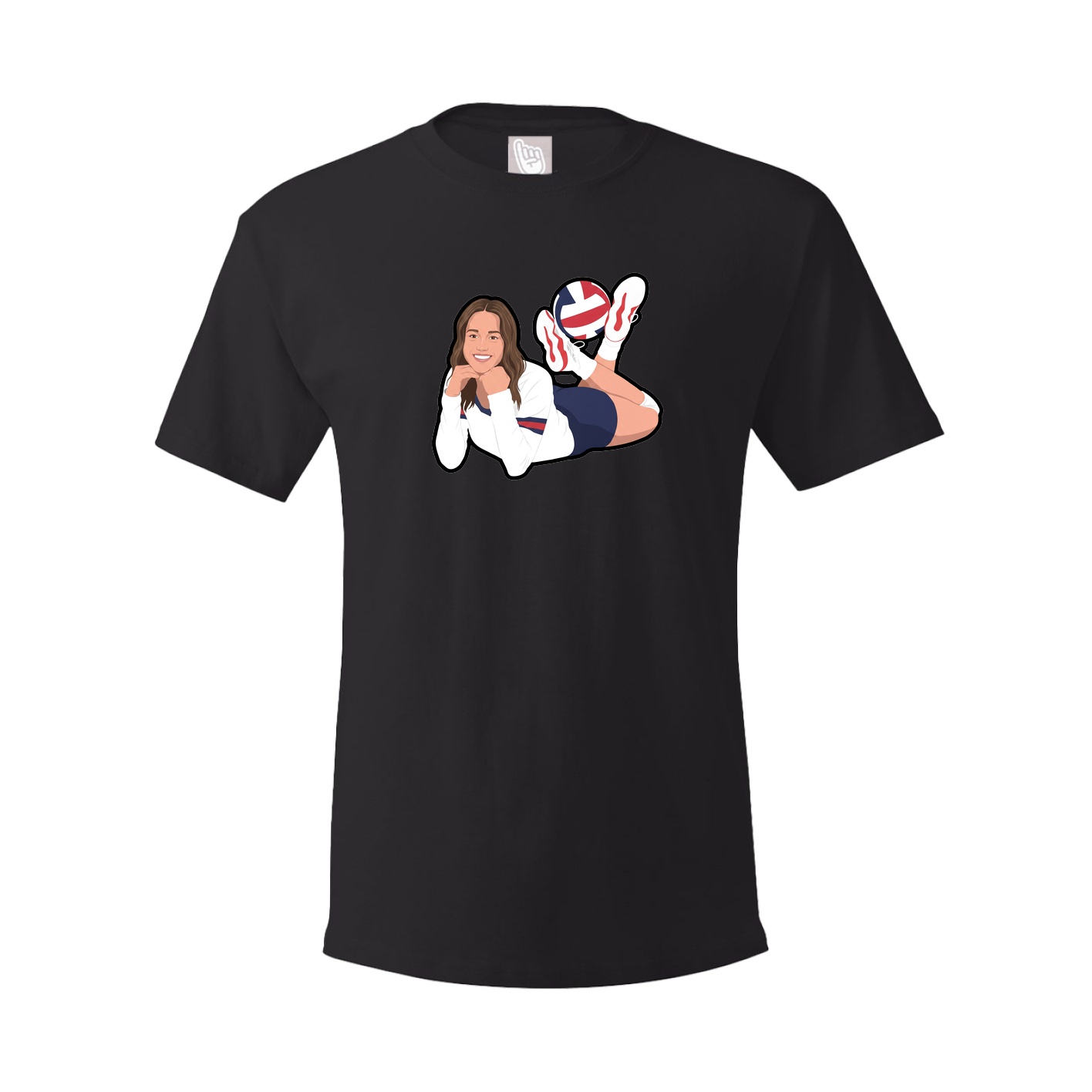 Tee — Name Vertical in Black