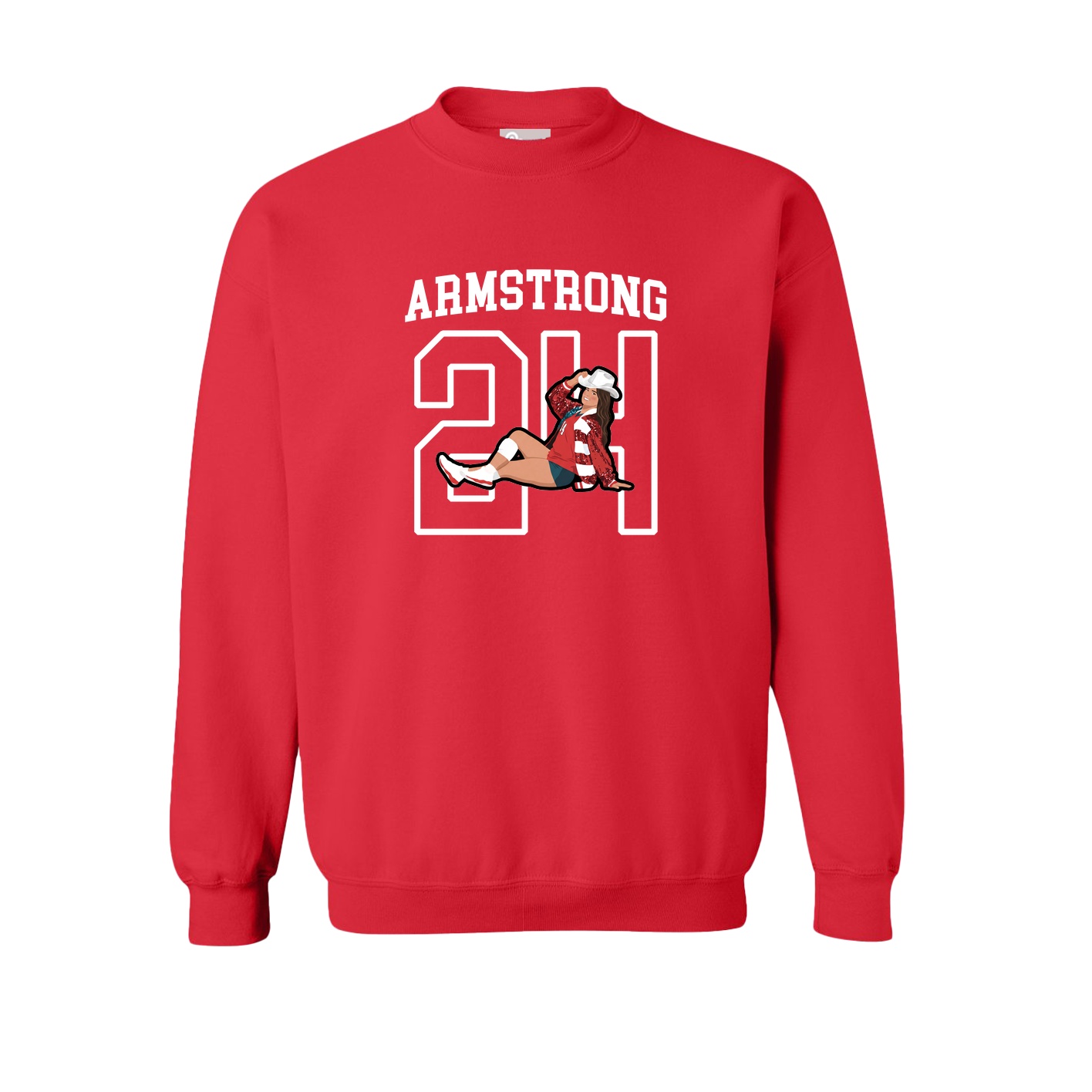 Fleece Crew — Shirsey in Red