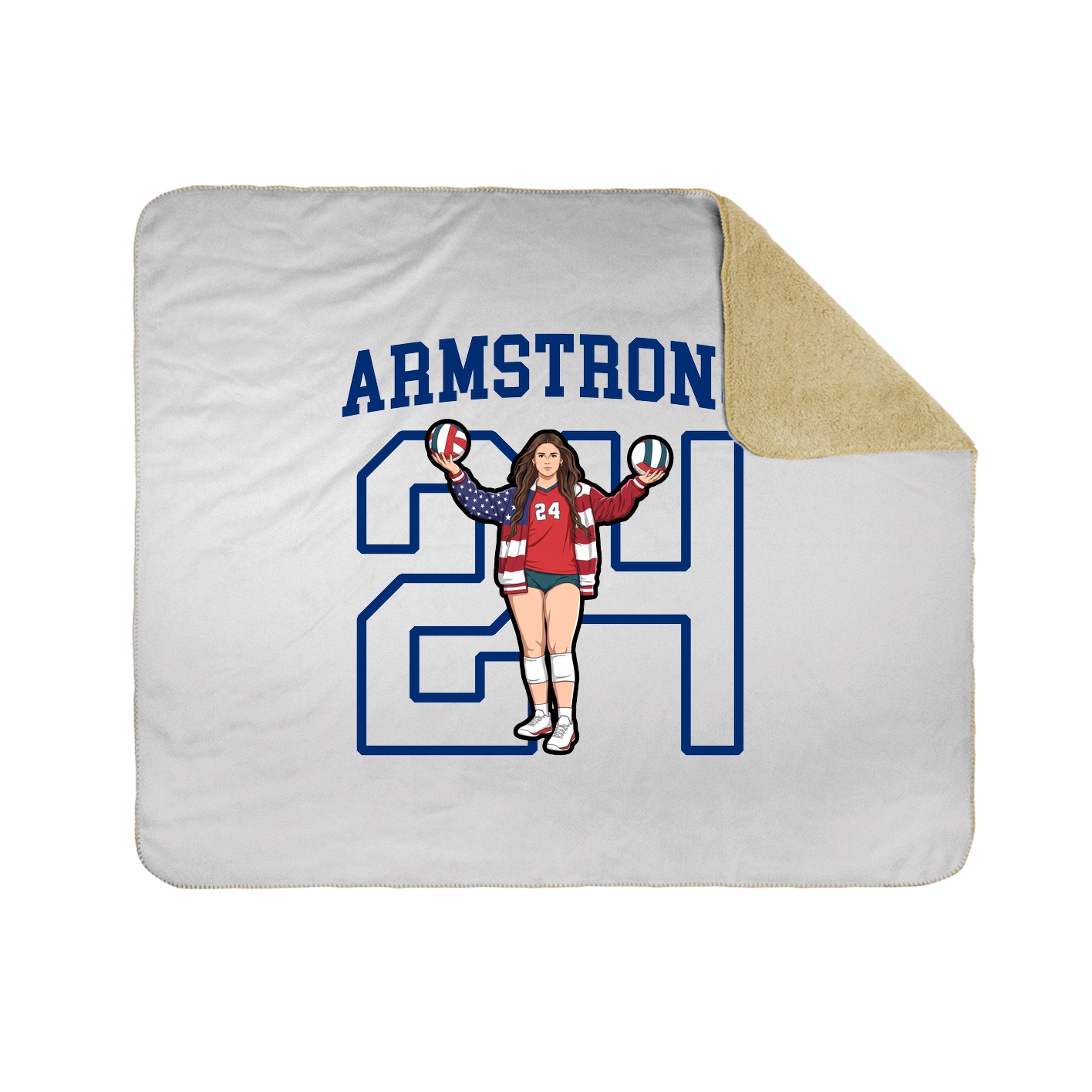 Throw Blanket — Shirsey in White