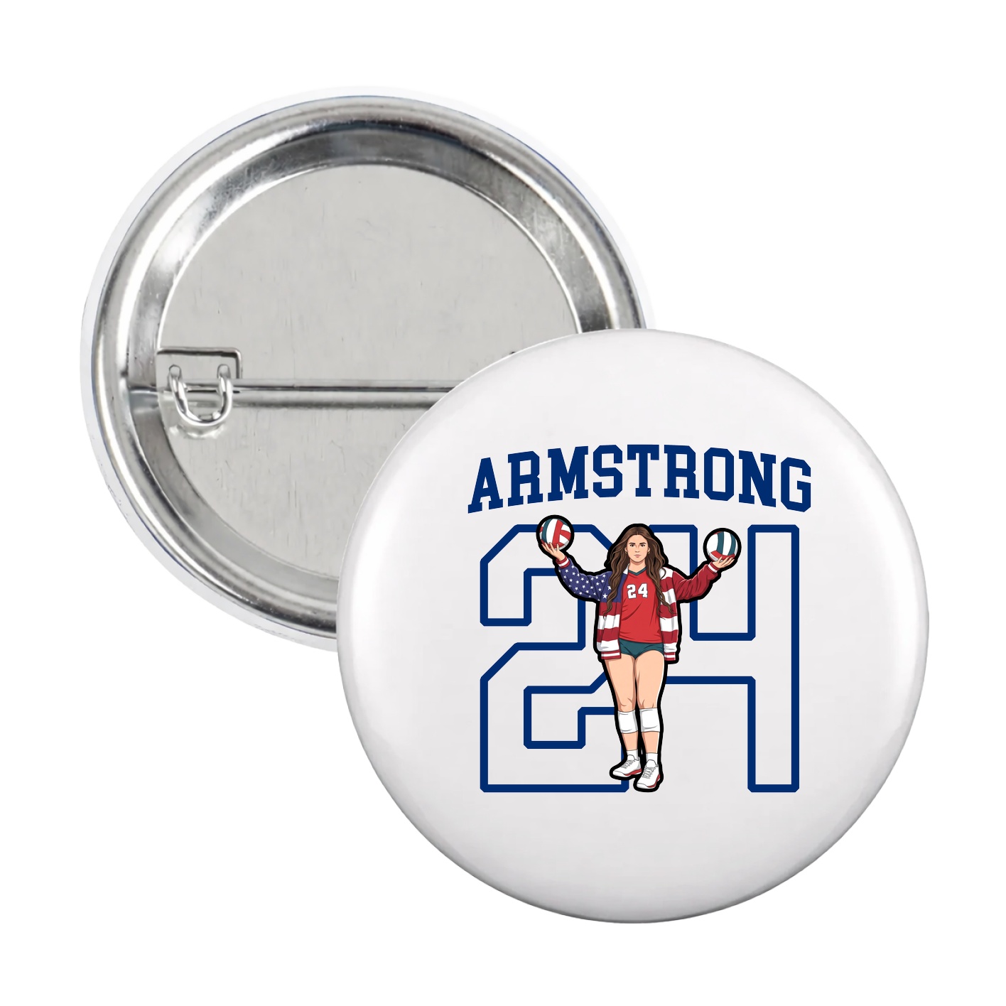 Game Day Button — Shirsey in White