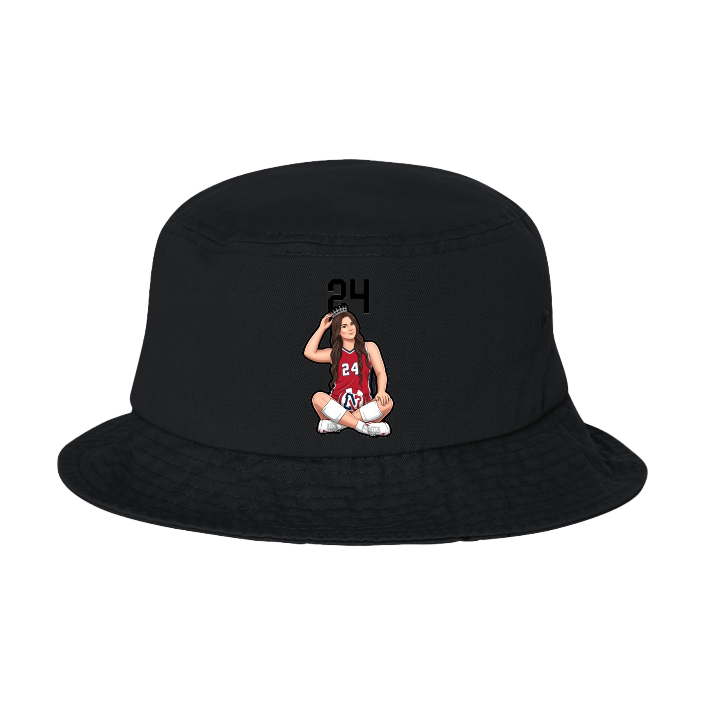 Bucket Cap — Number Top in Black