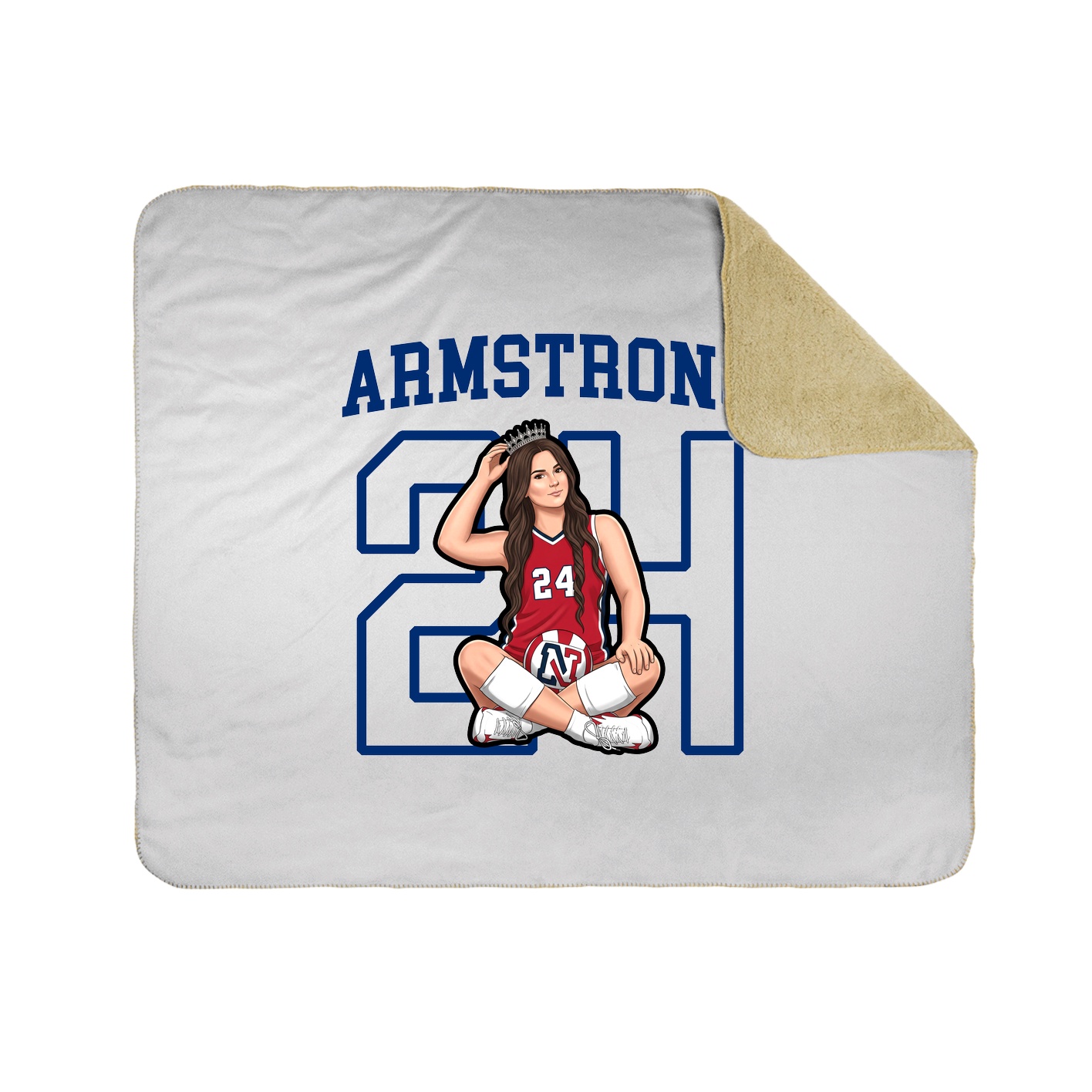 Throw Blanket — Shirsey in White