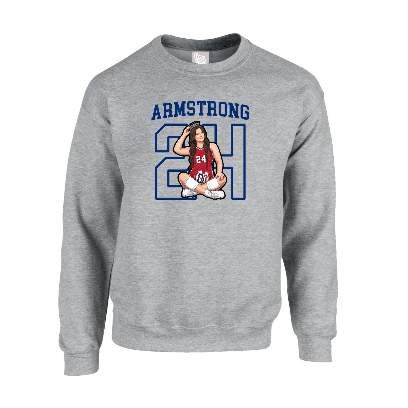 Fleece Crew — Shirsey in Grey