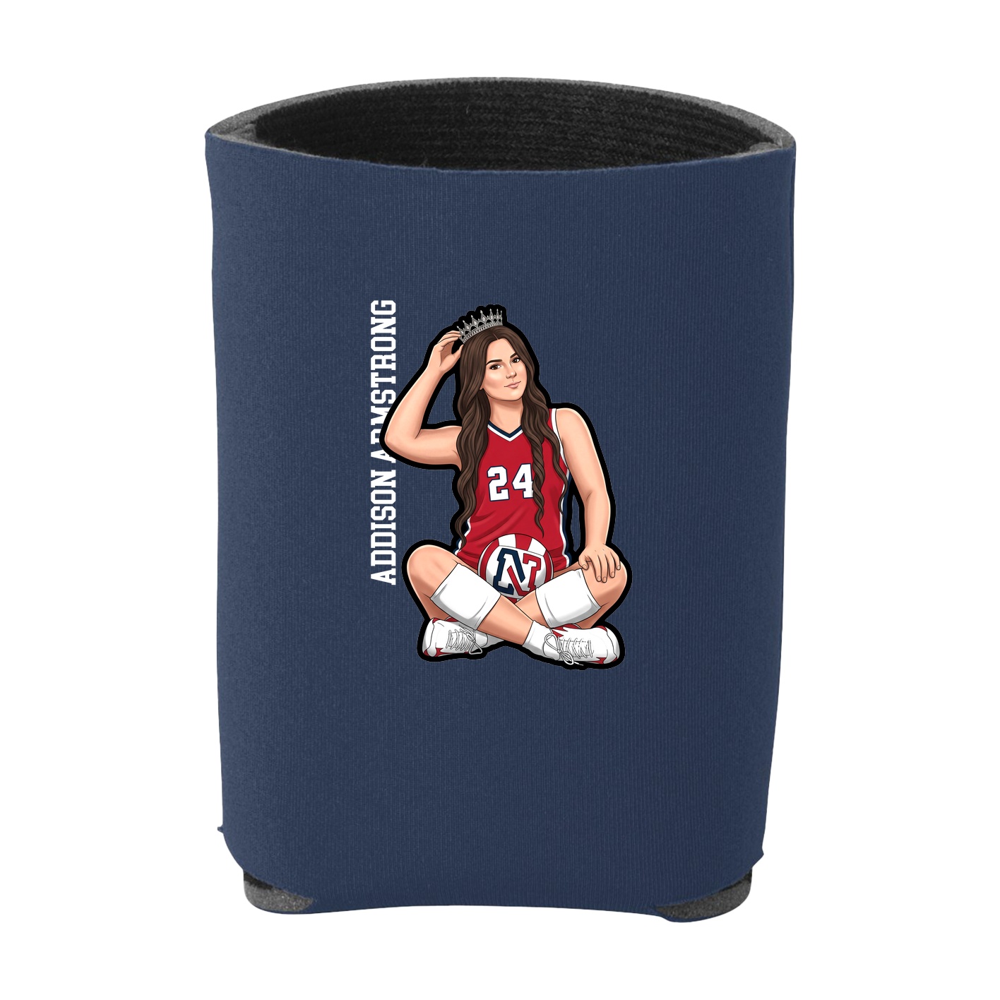Can Holder — Name Vertical in Navy
