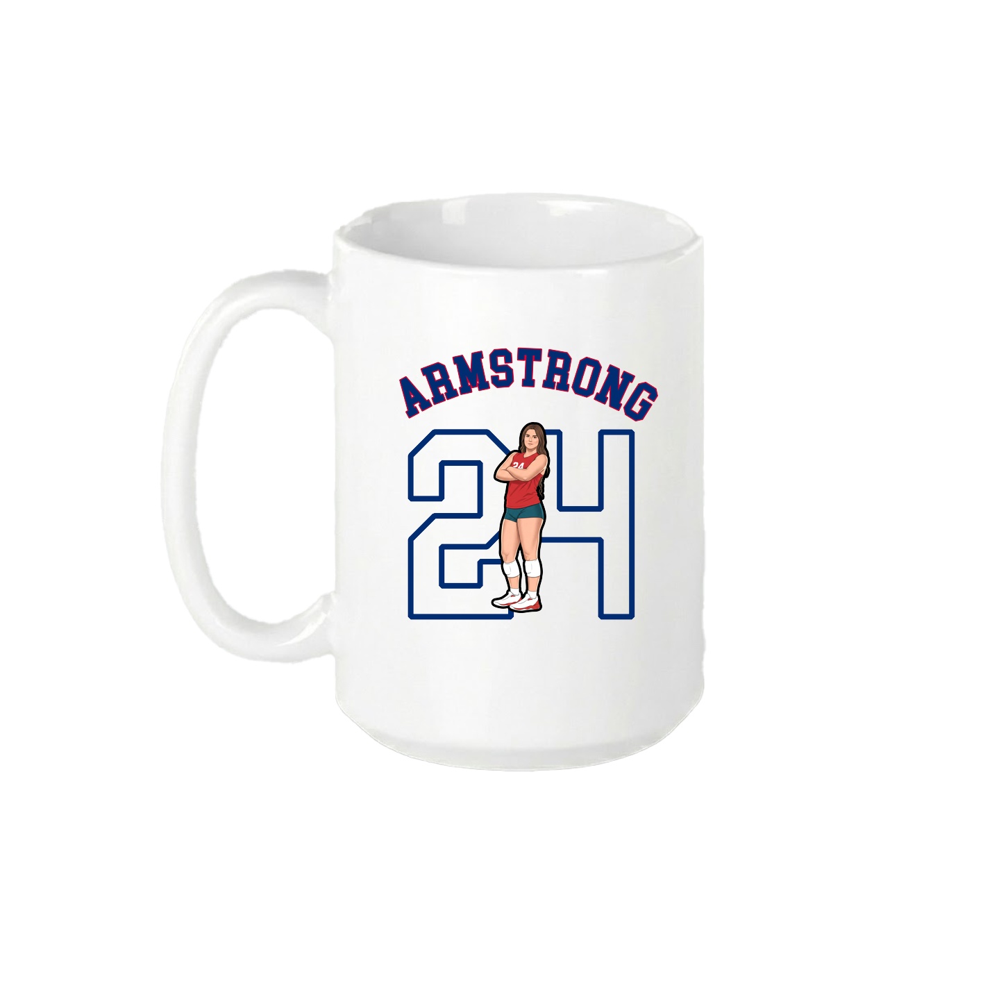 15oz Coffee Mug — Shirsey Arch in White