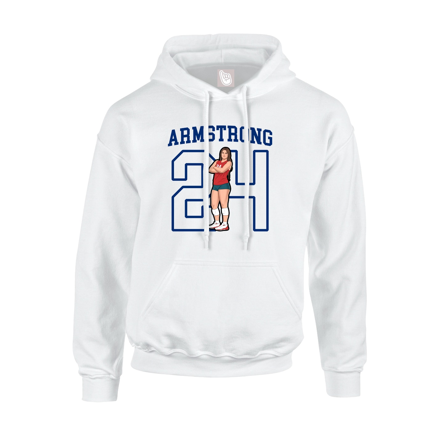 Hoodie — Shirsey in White