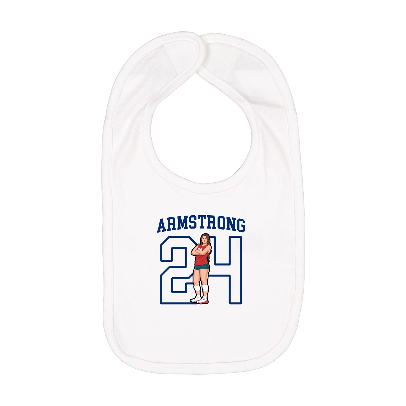 Infant Bib — Shirsey in White