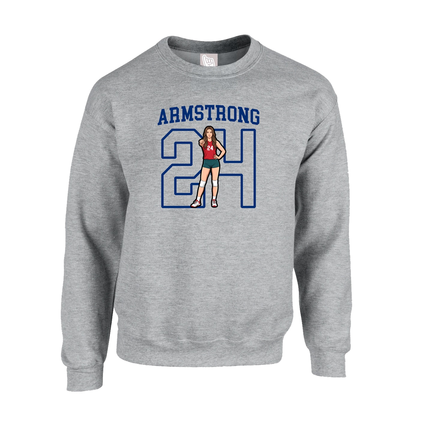 Fleece Crew — Shirsey in Grey
